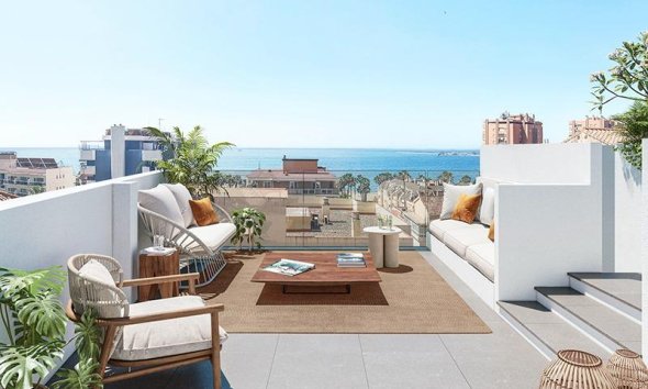 Adosado - Obra nueva - Málaga -
                Playa de la Malagueta