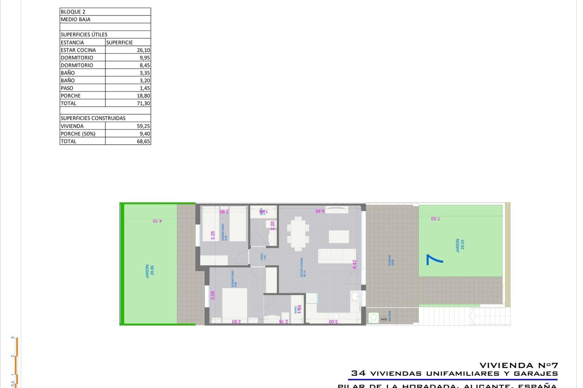 Construcție nouă - Bungalou -
Pilar de la Horadada - pueblo