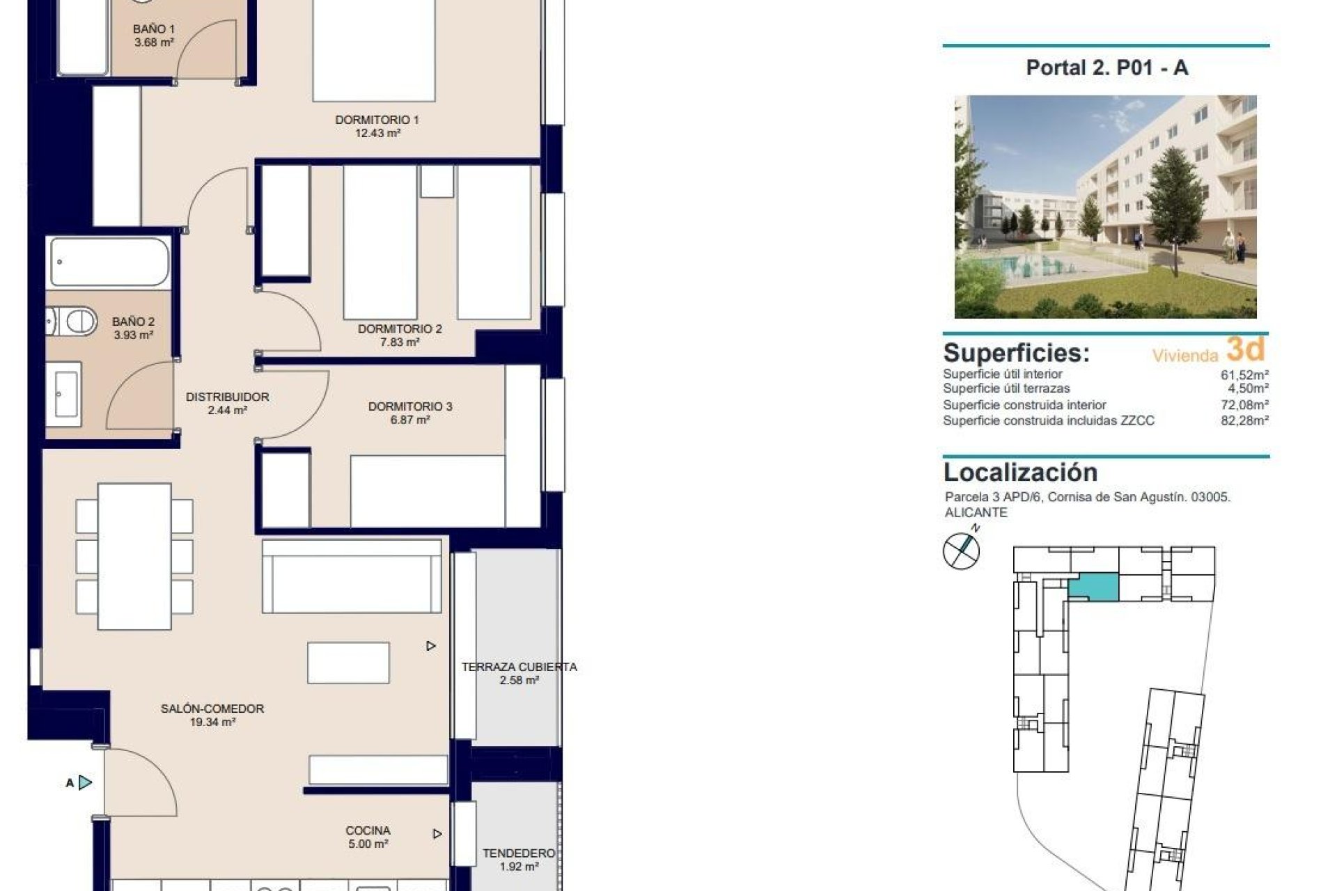 Construcție nouă - Apartament -
Alicante - San Agustín