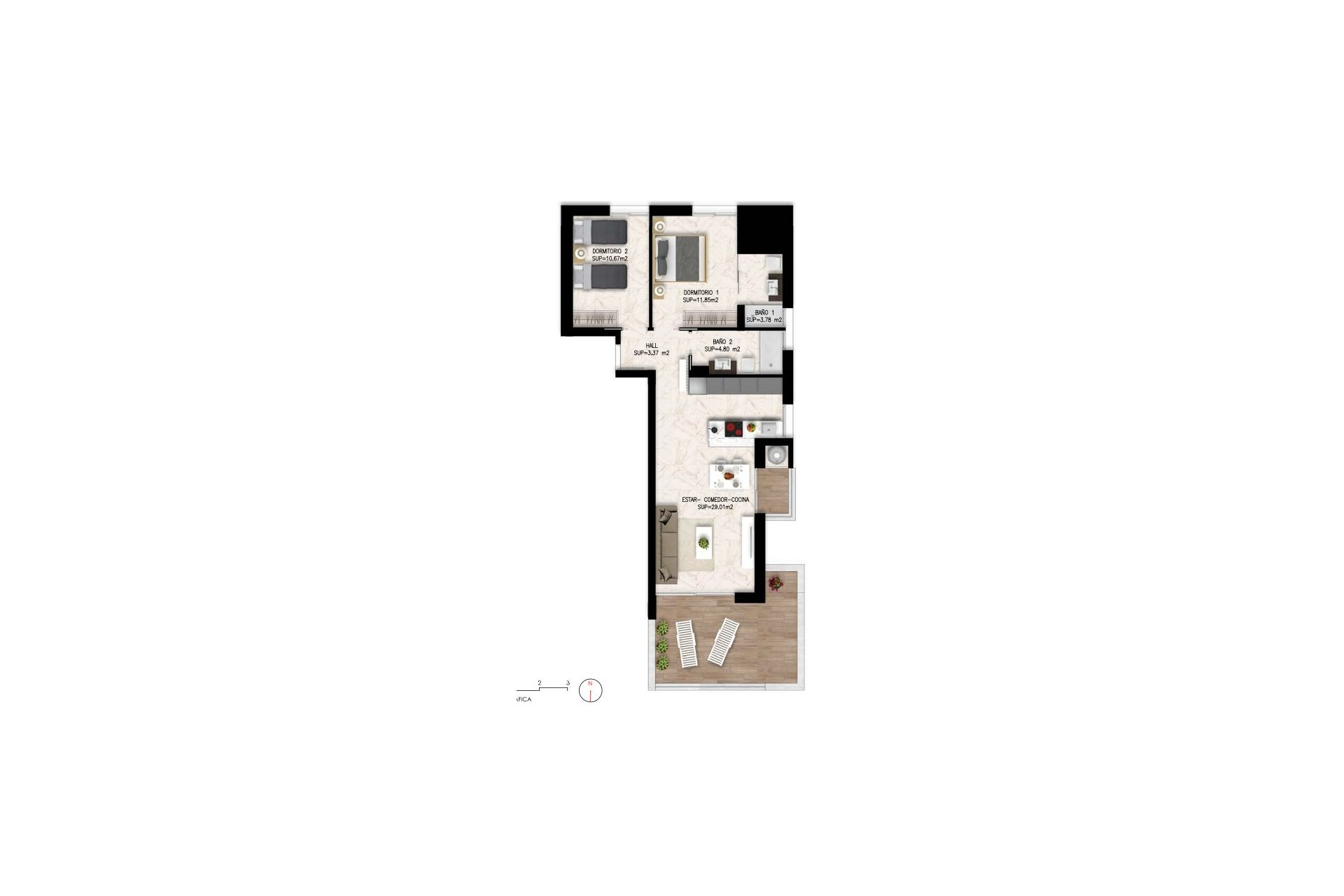 Használt Ingatlanok - Apartman -
Orihuela - Inland
