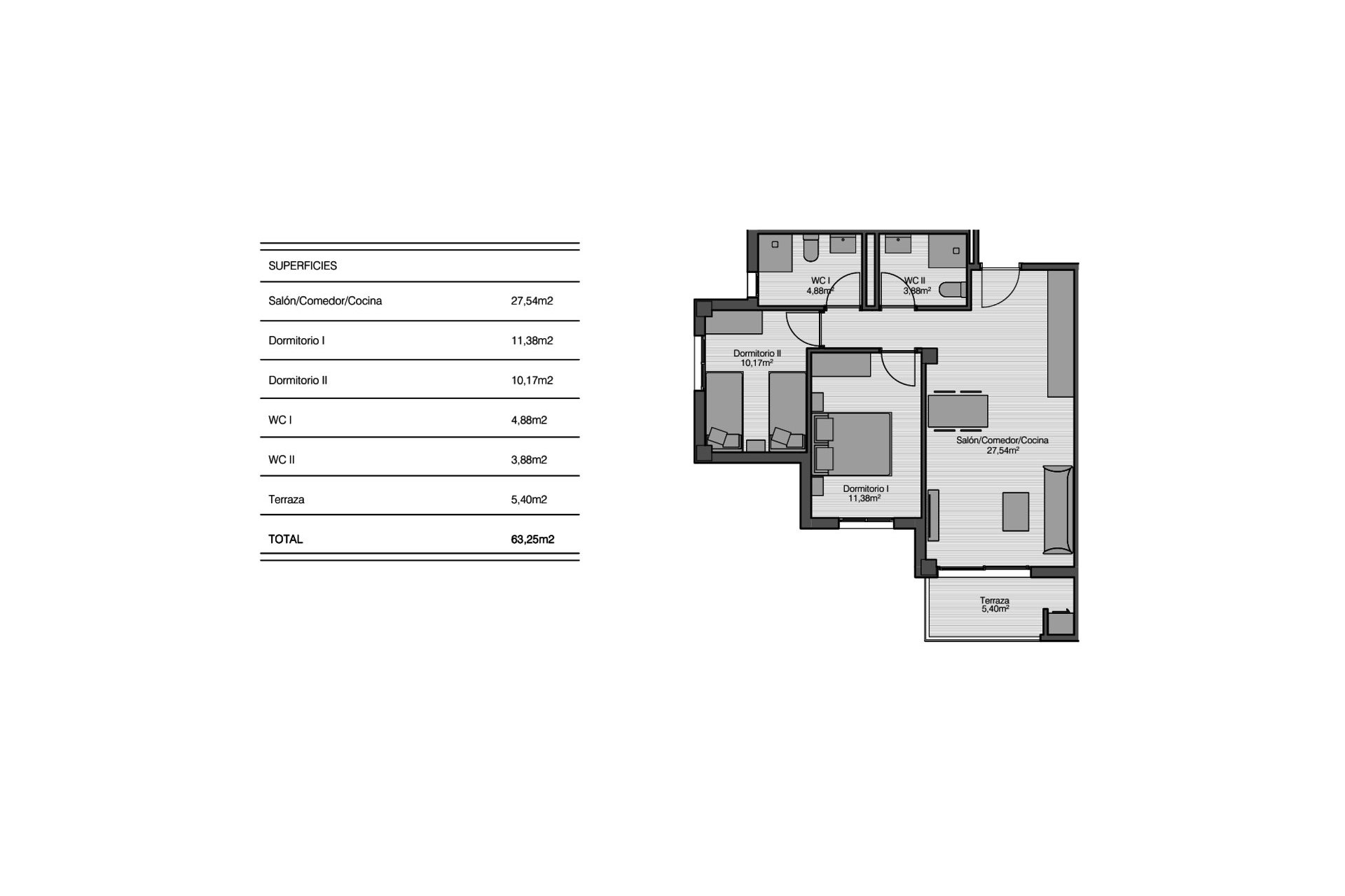 Használt Ingatlanok - Apartman -
San Miguel de Salinas - Inland