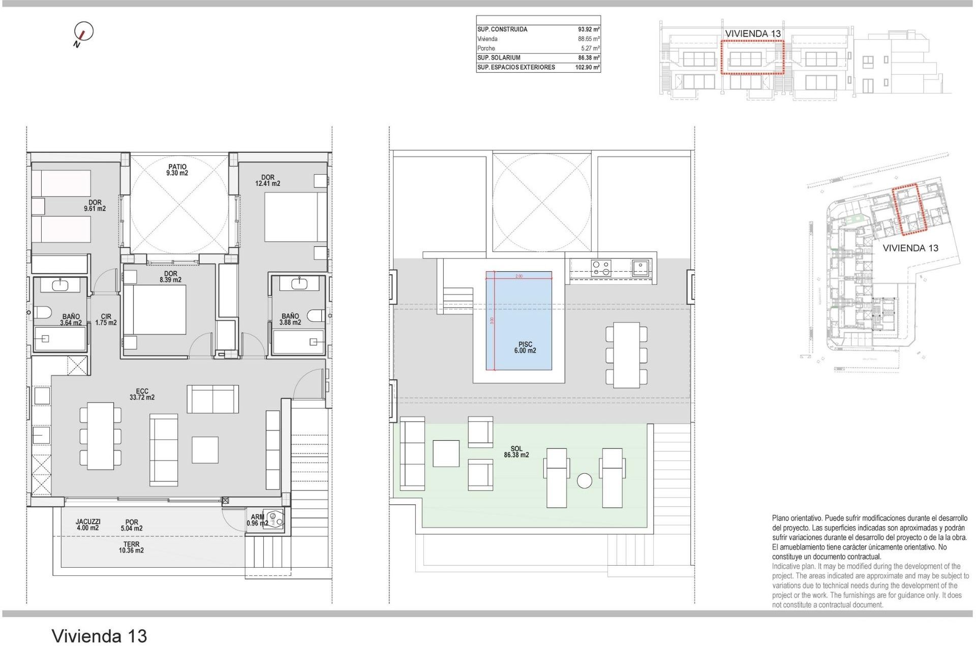 Neue Gebäude - Bungalow -
Pilar de la Horadada - pueblo