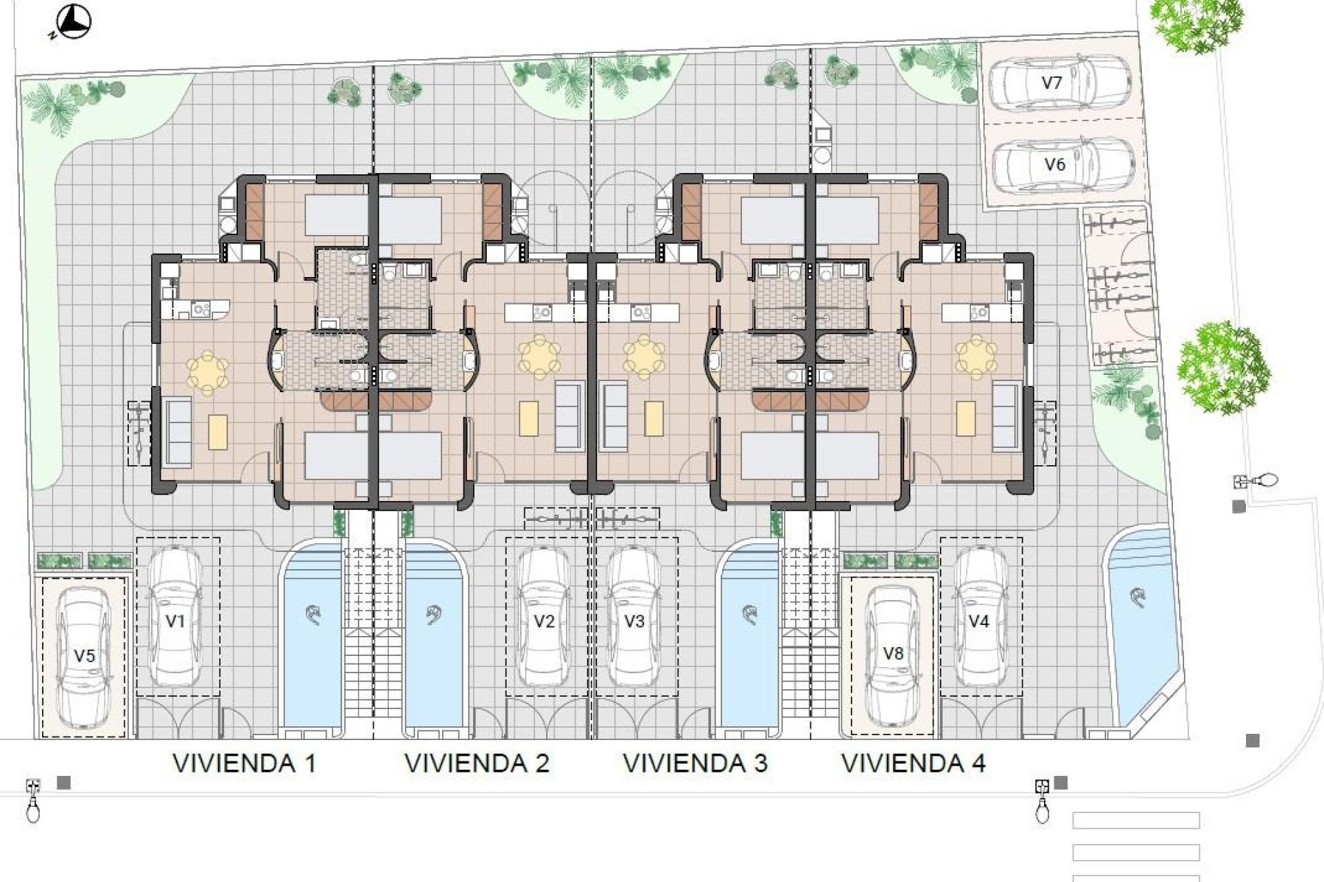 Neue Gebäude - Bungalow -
Pilar de la Horadada - pueblo