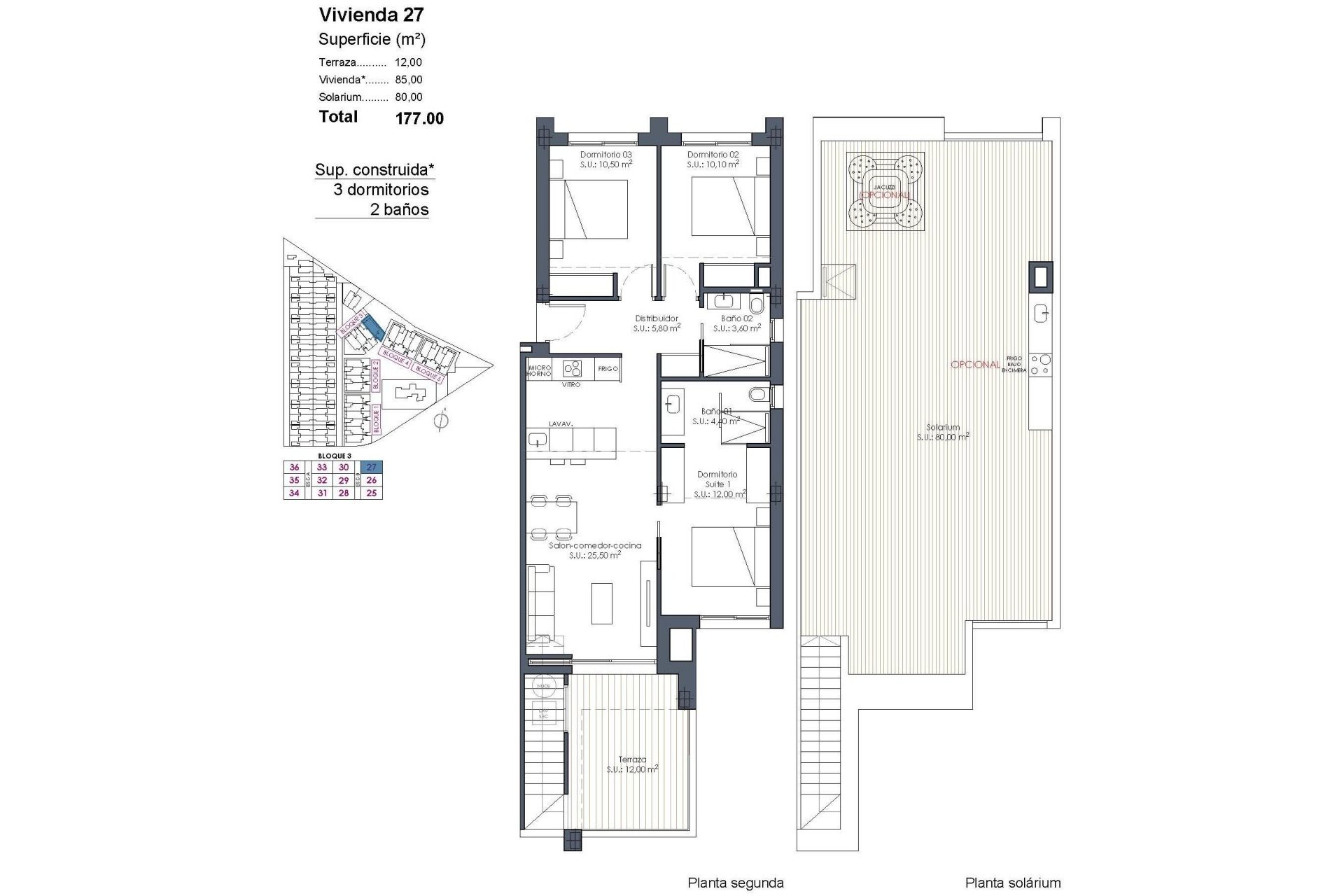 Neue Gebäude - Penthouse -
Los Alcazares - Serena Golf