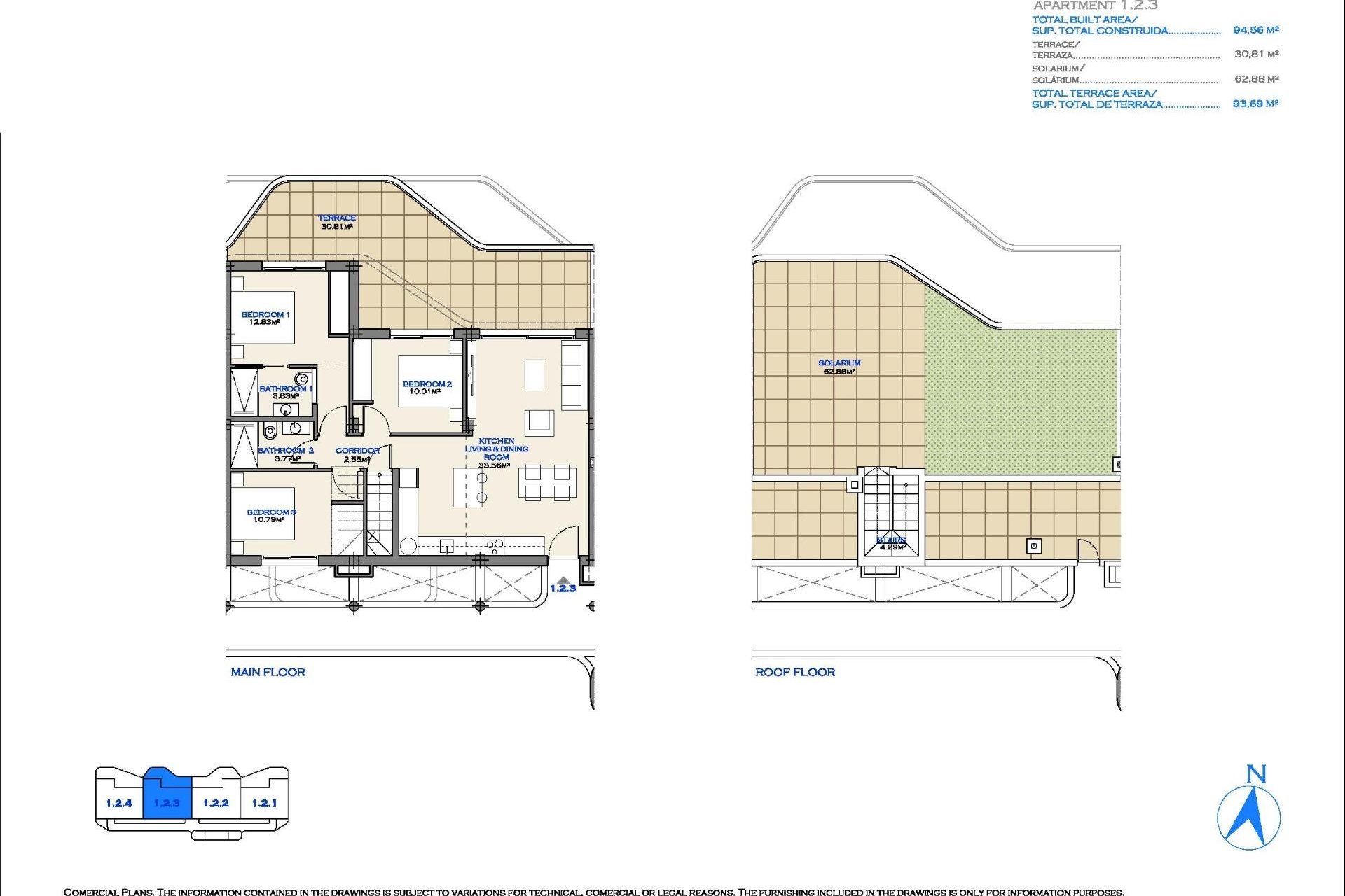 Neue Gebäude - Penthouse -
Los Alcazares - Serena Golf