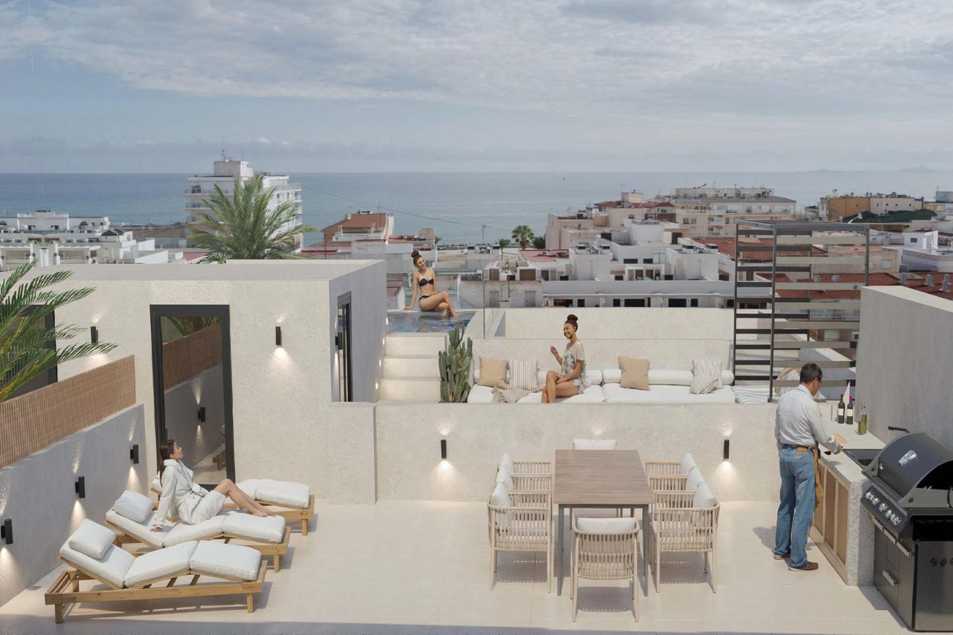 Neue Gebäude - Penthouse -
Torrevieja - Playa de El Cura