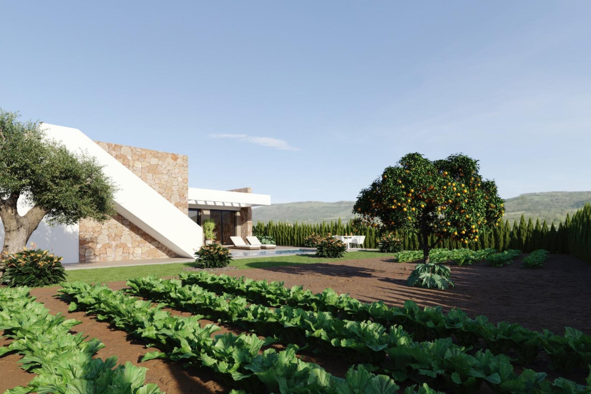 Neue Gebäude - Villa -
Fuente Álamo - Hacienda del Alamo