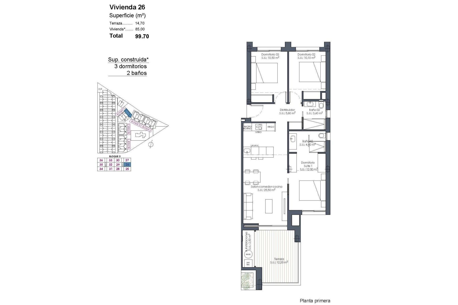 Neue Gebäude - Wohnung -
Los Alcazares - Serena Golf