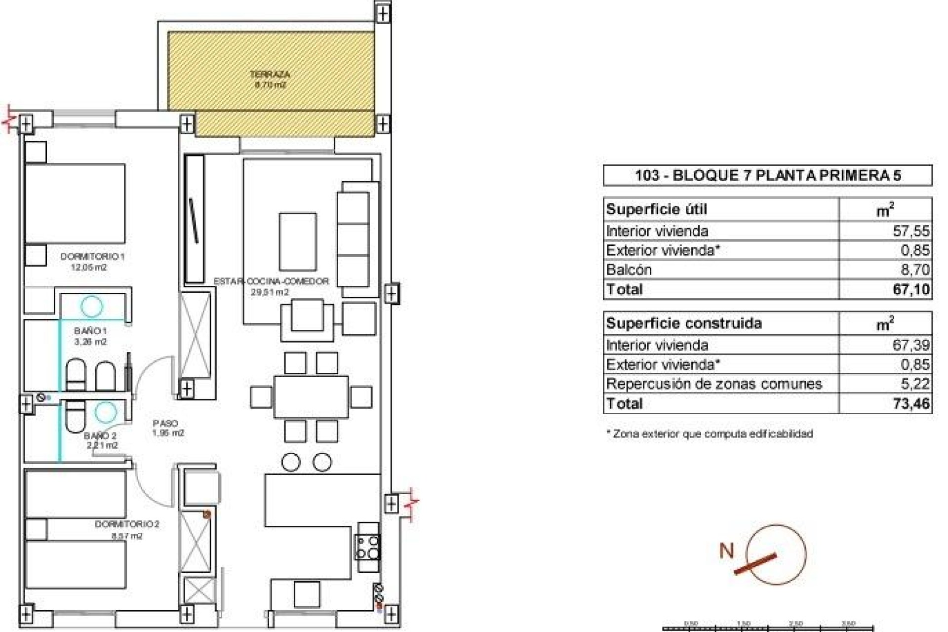 Neue Gebäude - Wohnung -
Vera - El Playazo