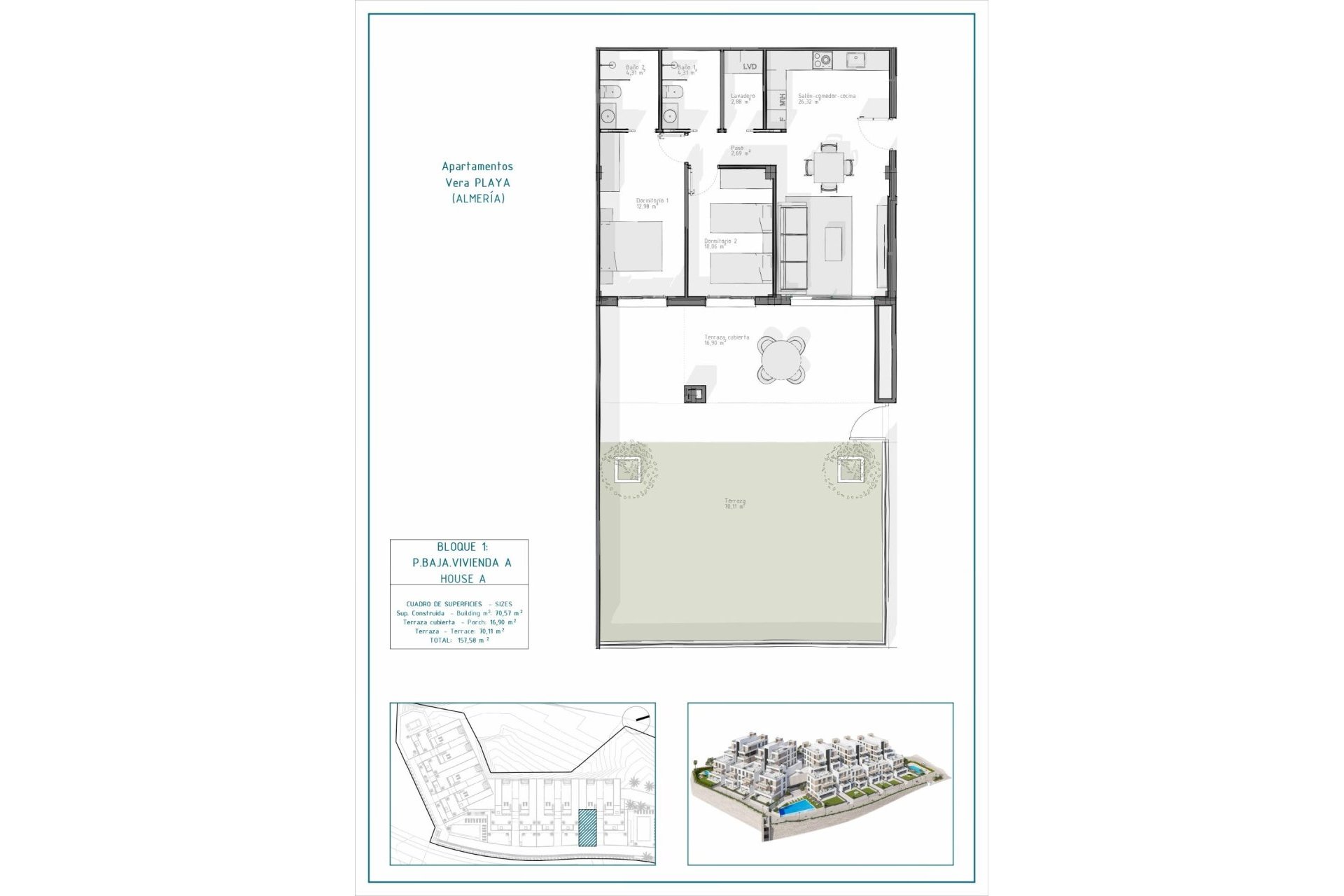 Neue Gebäude - Wohnung -
Vera - Pueblo Salinas