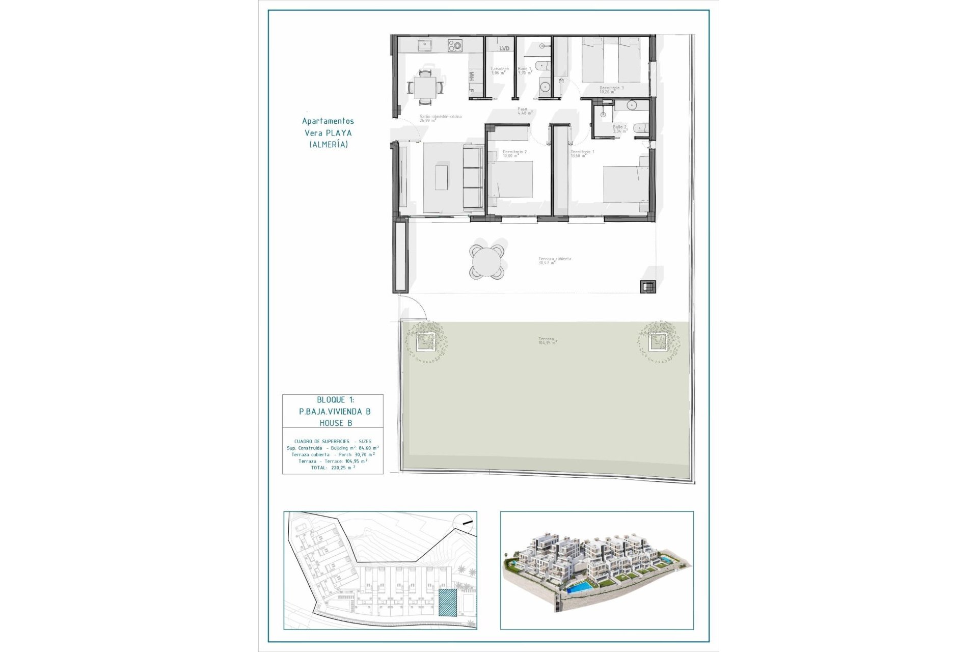 Neue Gebäude - Wohnung -
Vera - Pueblo Salinas