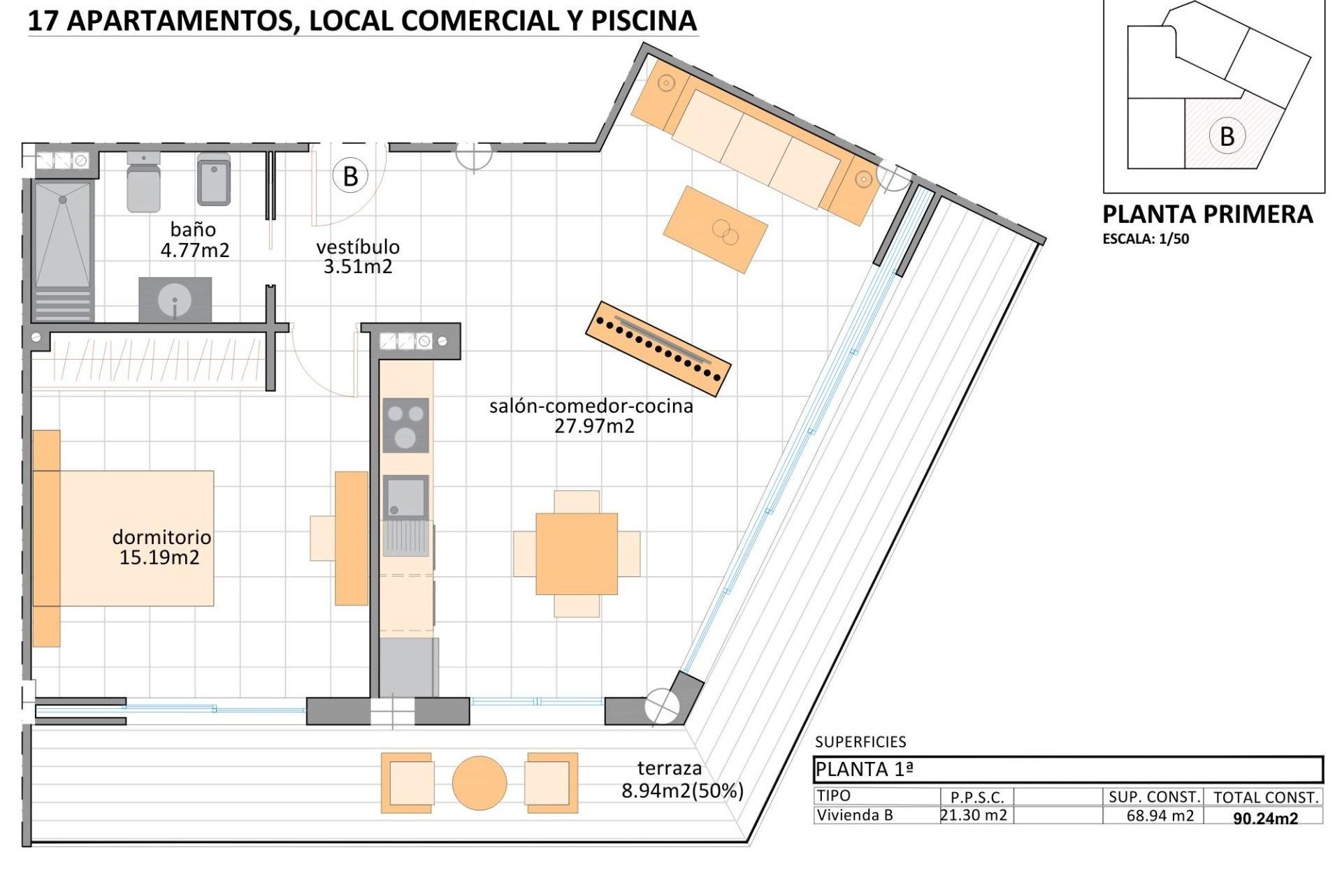 Nouvelle construction - Appartement -
San Pedro del Pinatar - Lo Pagan