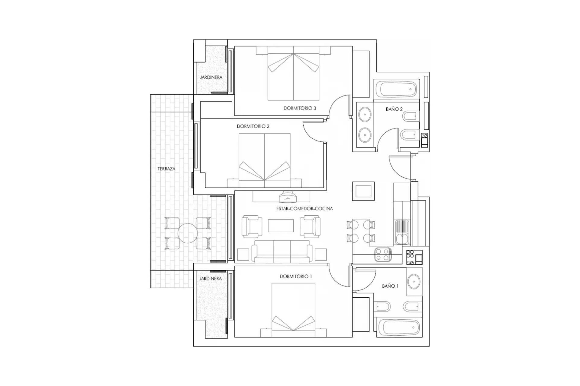 Nouvelle construction - Appartement -
Vera - Puerto del Rey