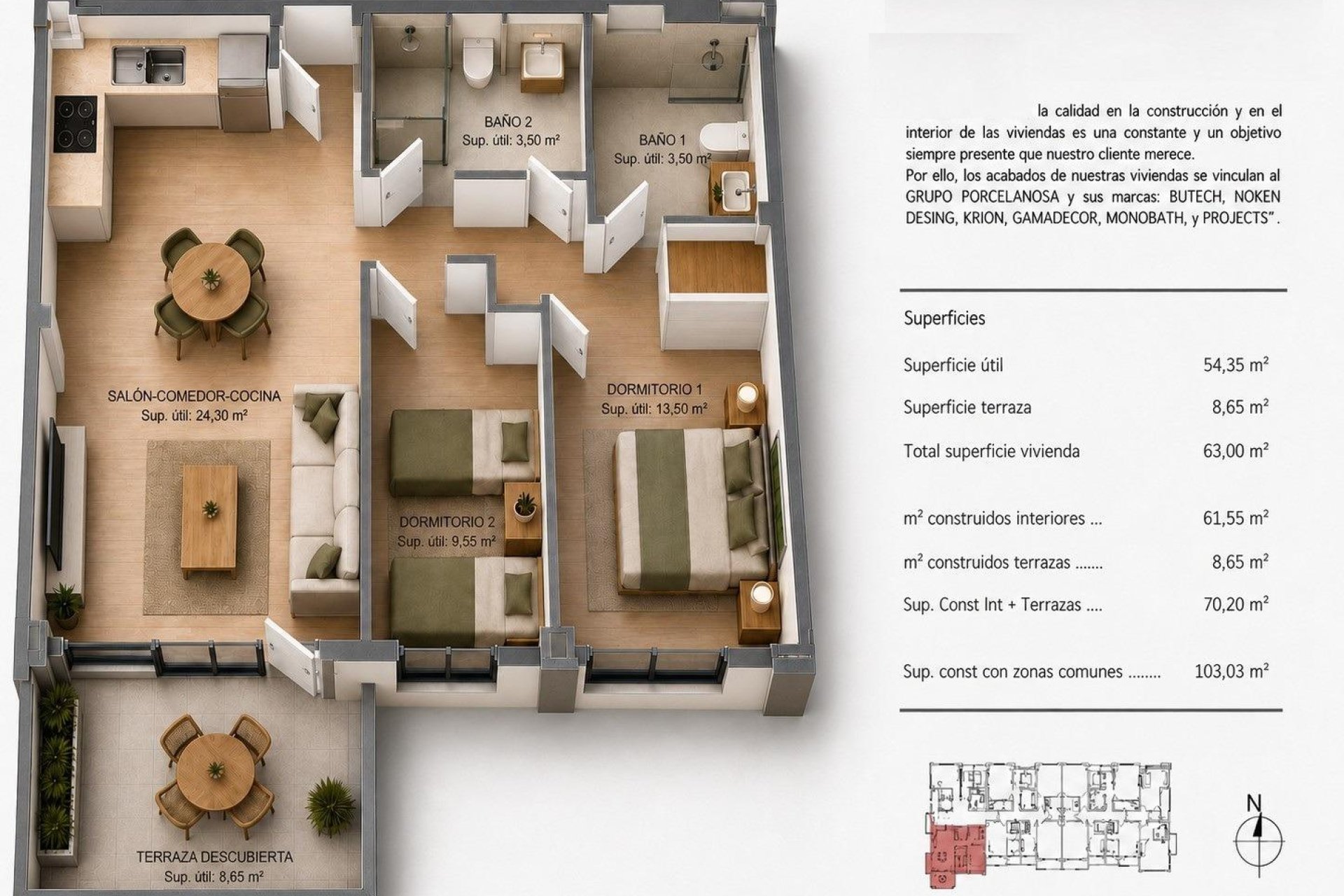 Nouvelle construction - Appartement -
Villajoyosa - Cala de Finestrat