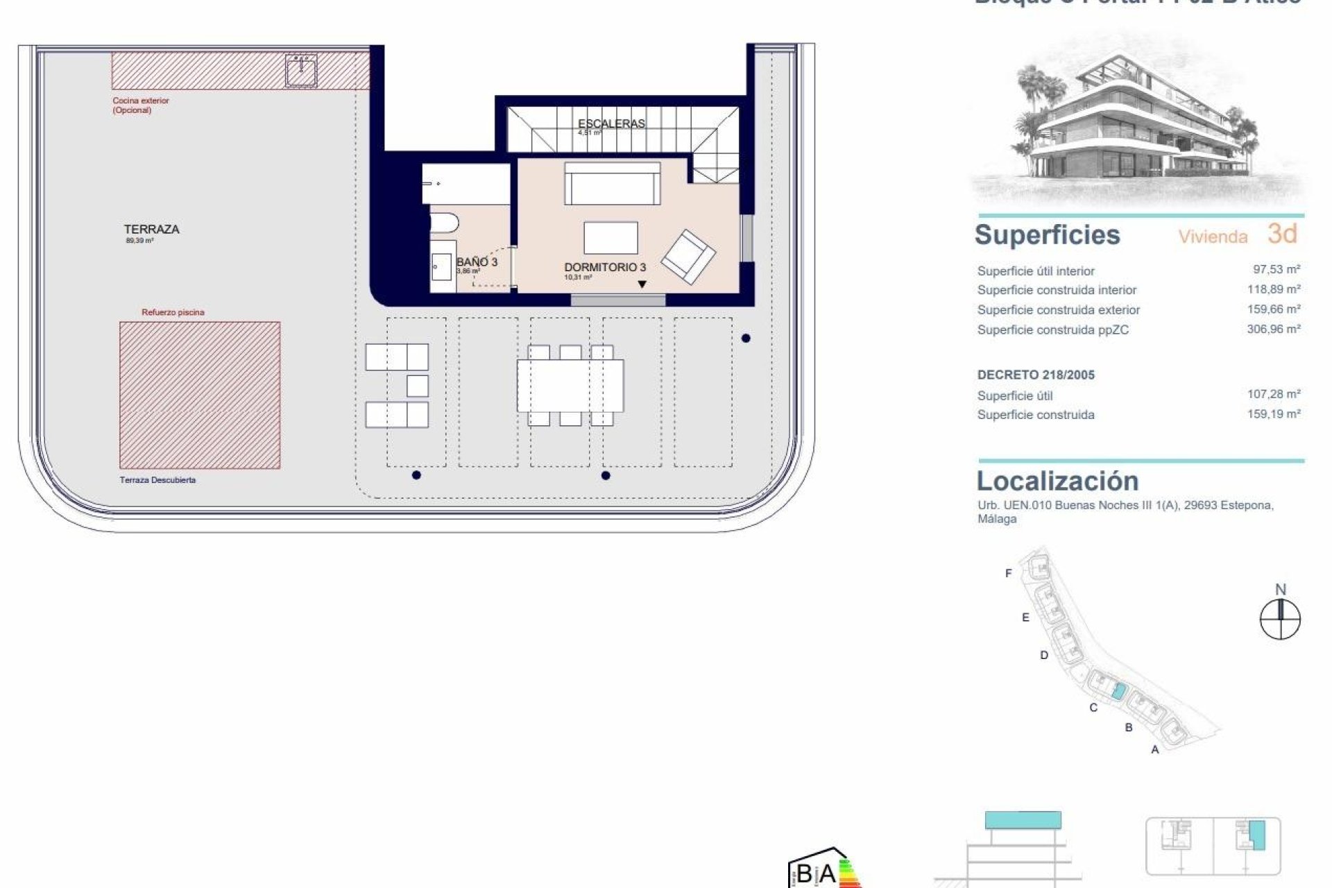 Nouvelle construction - Attique -
Estepona - Buenas Noches