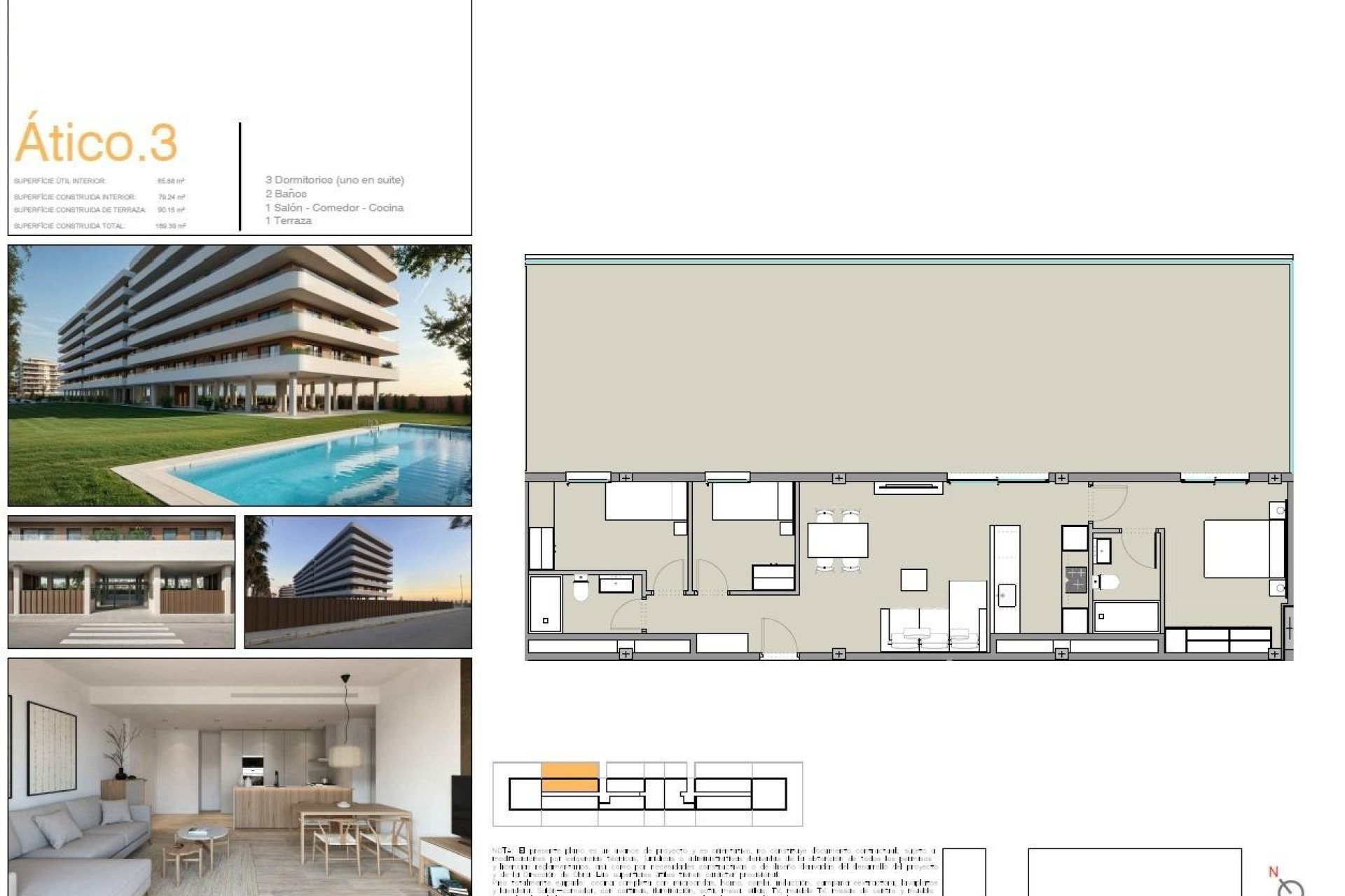 Nouvelle construction - Attique -
Moncofa - Playa de Moncofa