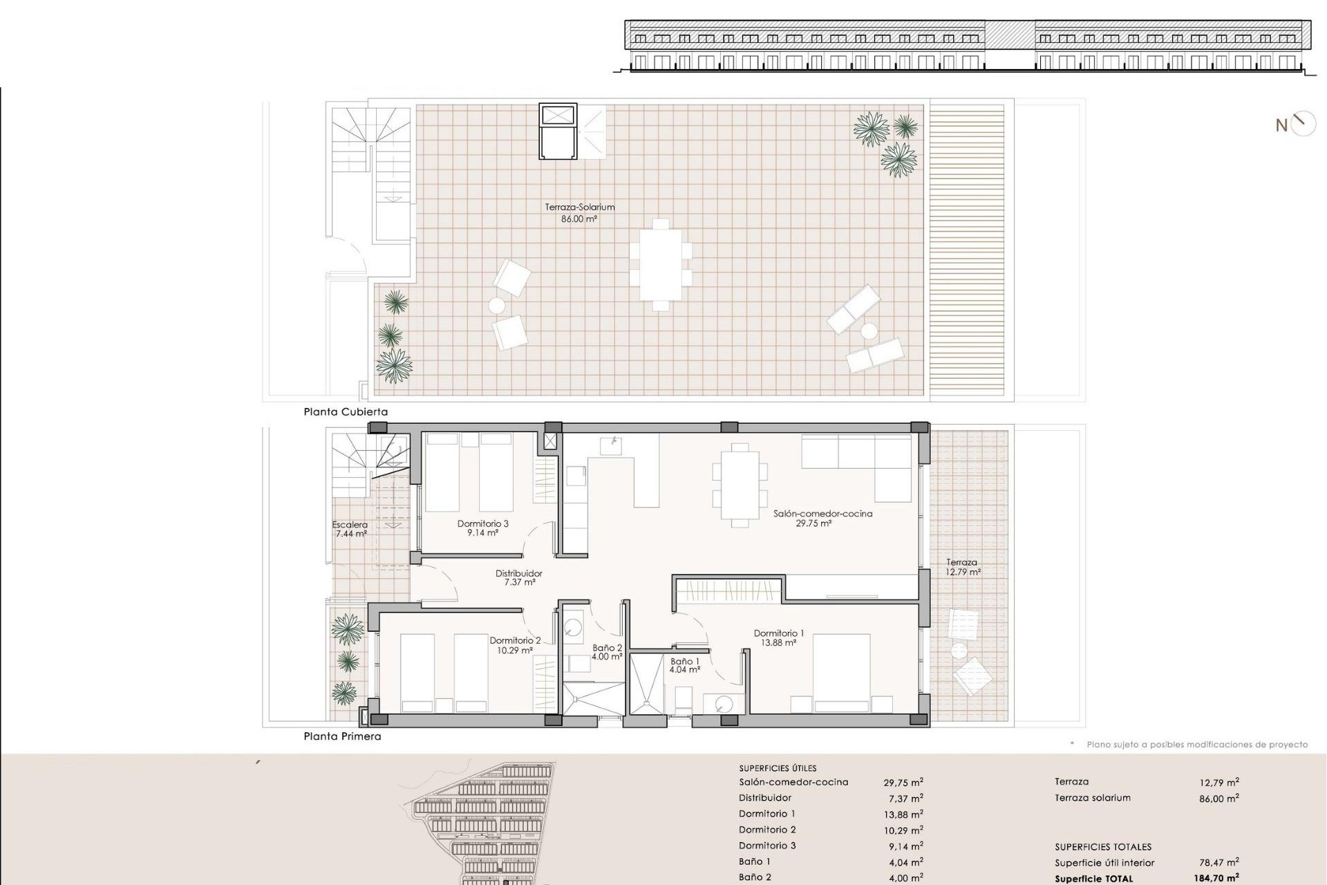 Nouvelle construction - Attique -
Pulpi - Aguilón Golf
