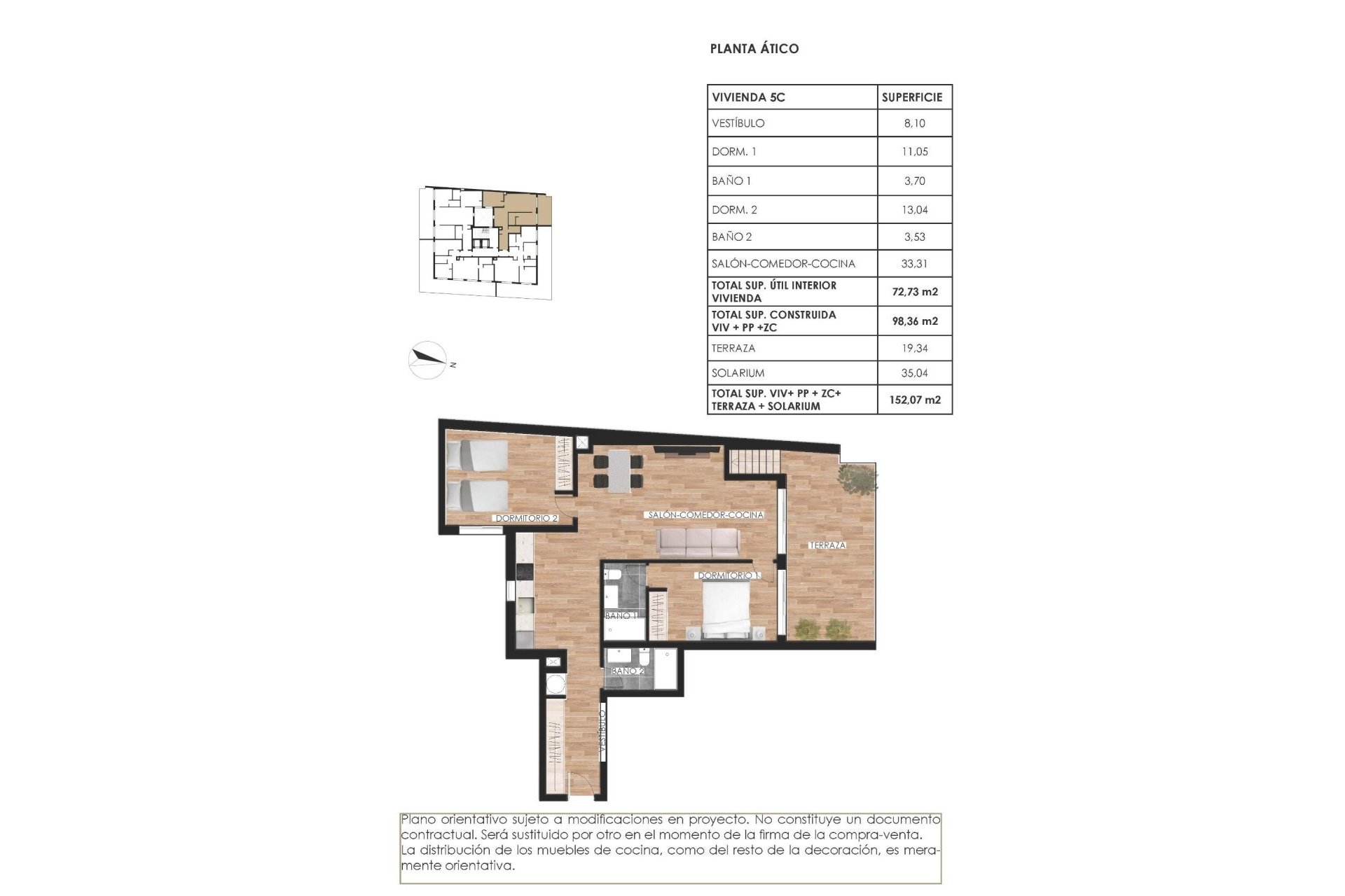 Nouvelle construction - Attique -
Torrevieja - PARQUE DE LAS NACIONES