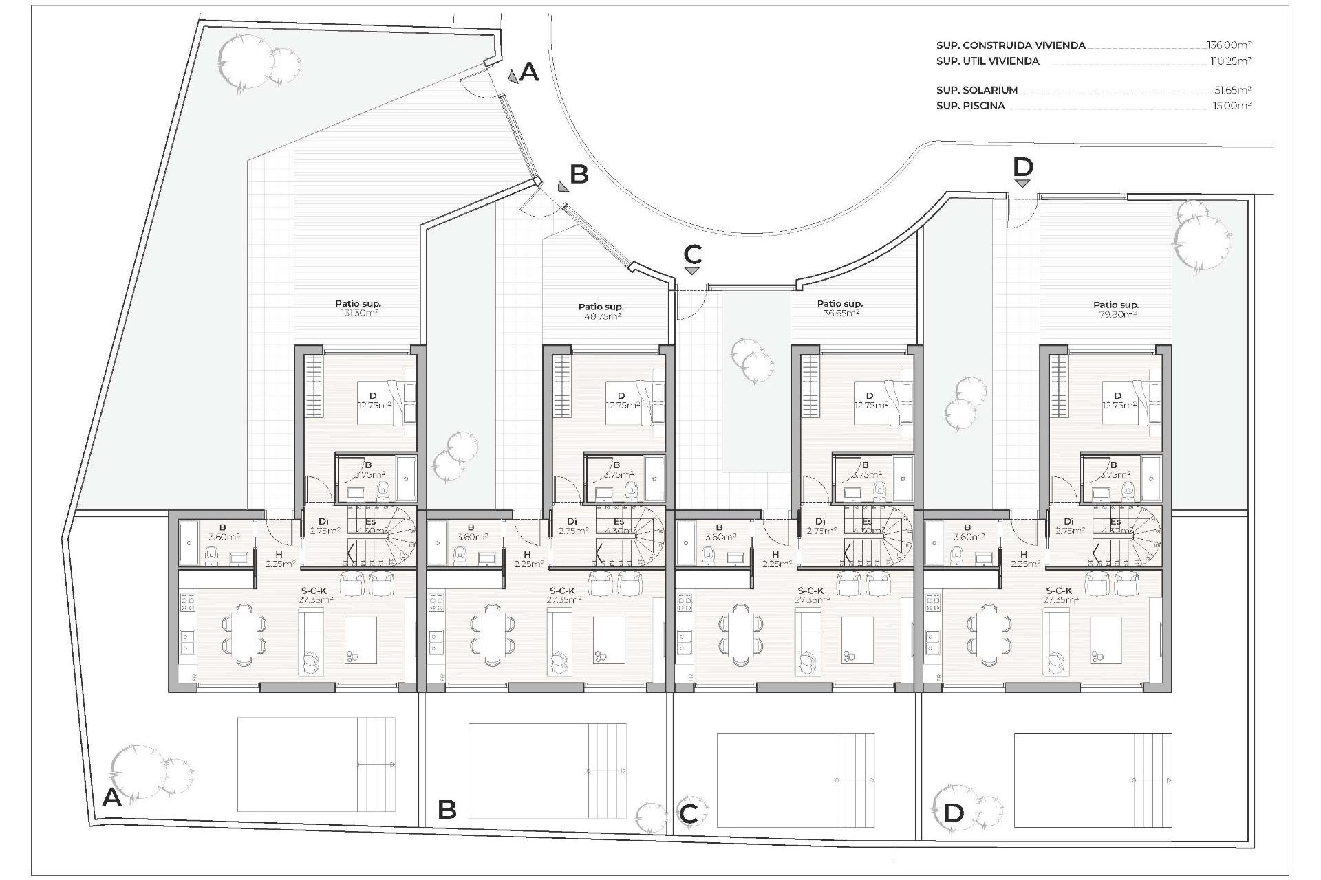 Nouvelle construction - Maison de ville -
Mazarron - Country Club