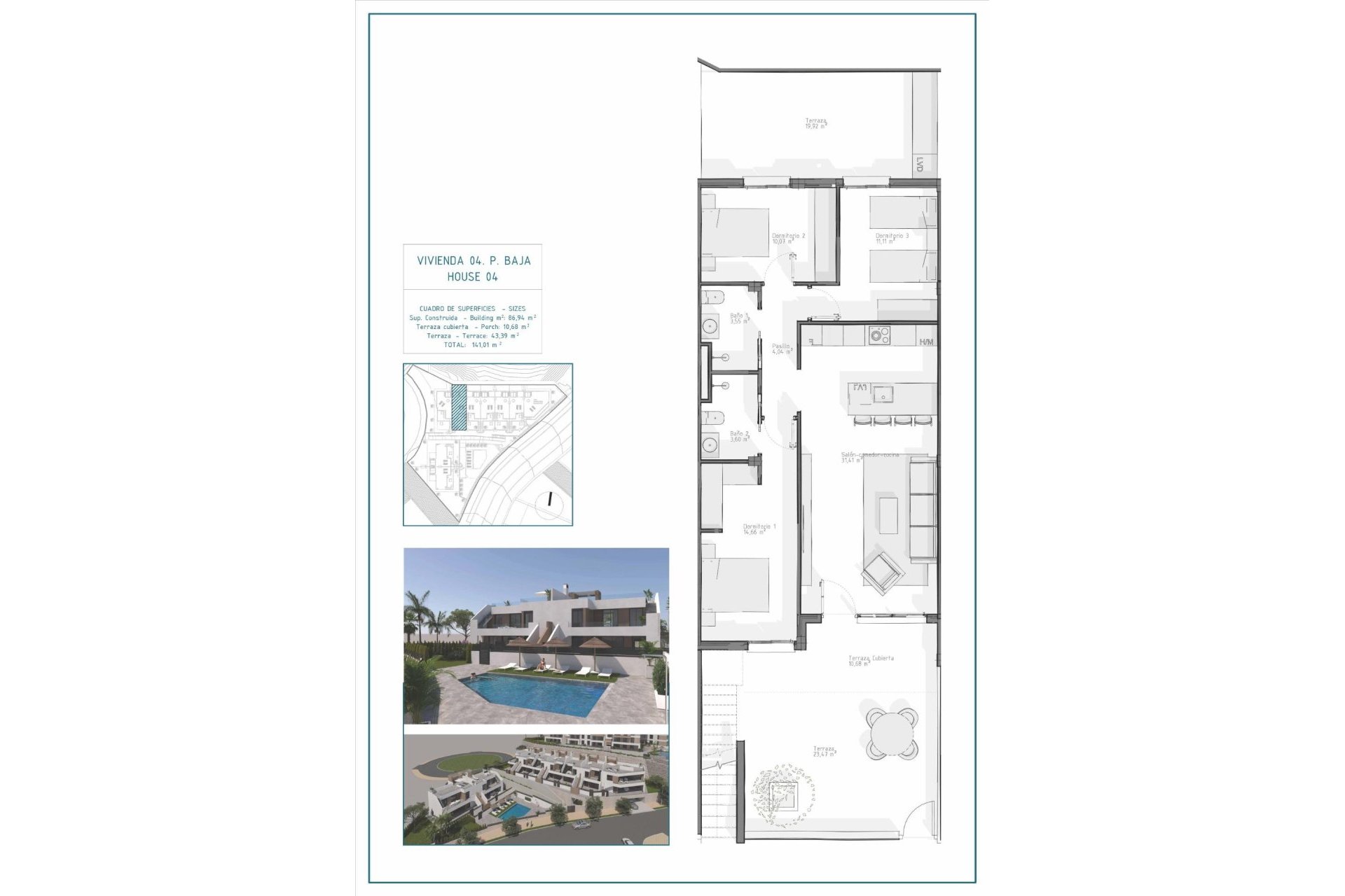 Obra nueva - Bungalow -
Vera - Pueblo Salinas