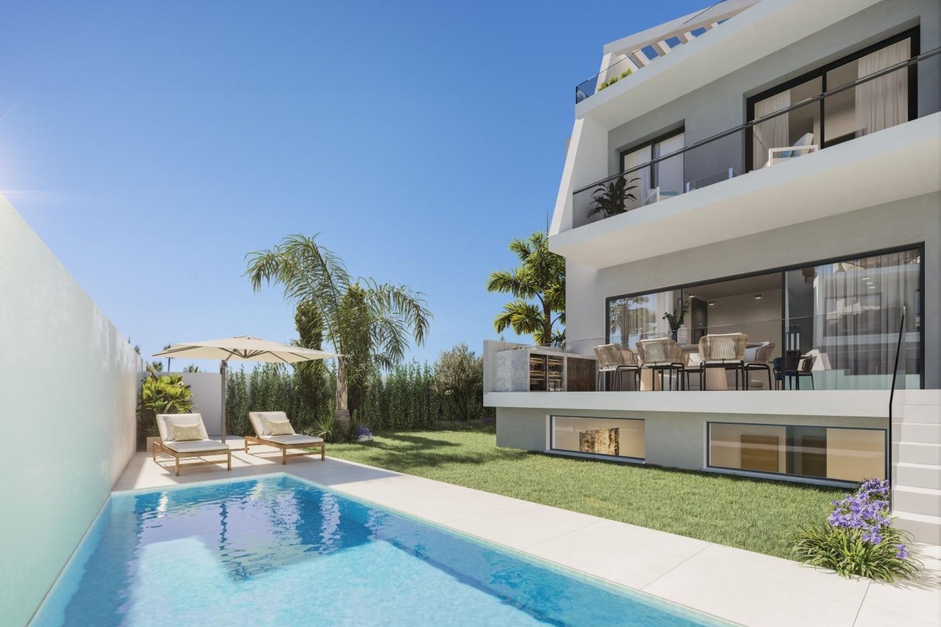 Obra nueva - Semidetached -
Estepona - Los Flamingos