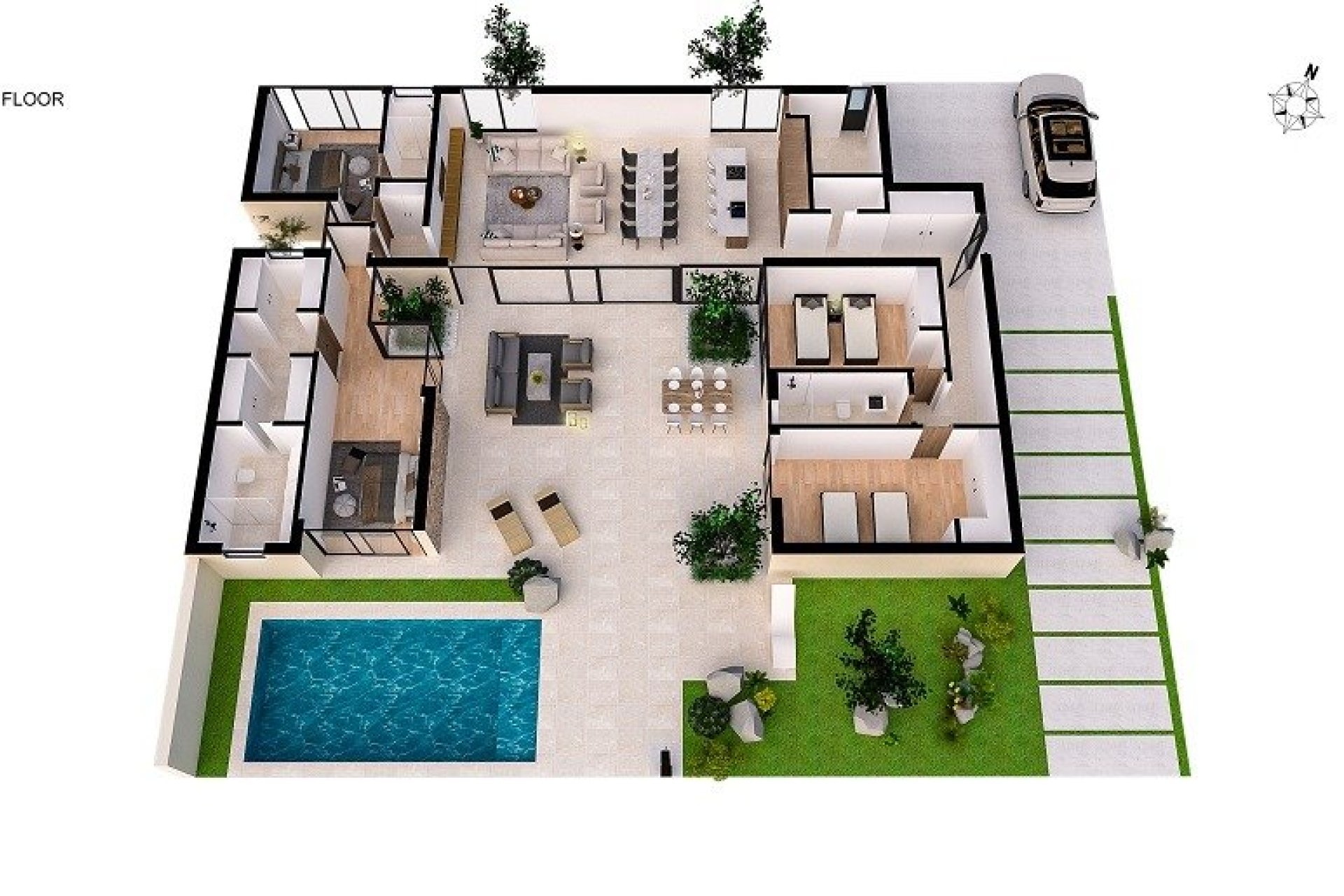 Obra nueva - Villa -
Baños y Mendigo - Altaona Golf