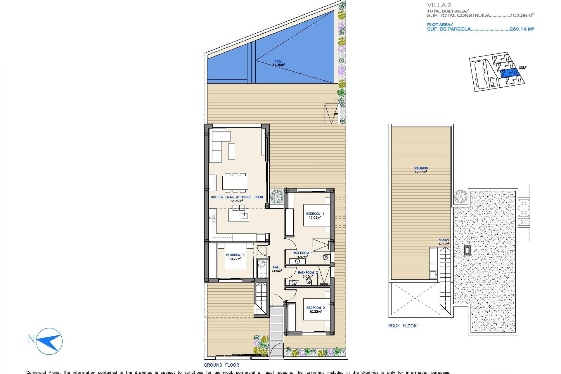 Obra nueva - Villa -
Los Alcazares - Serena Golf