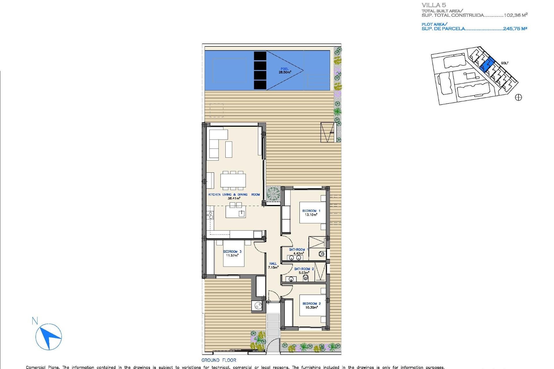 Obra nueva - Villa -
Los Alcazares - Serena Golf