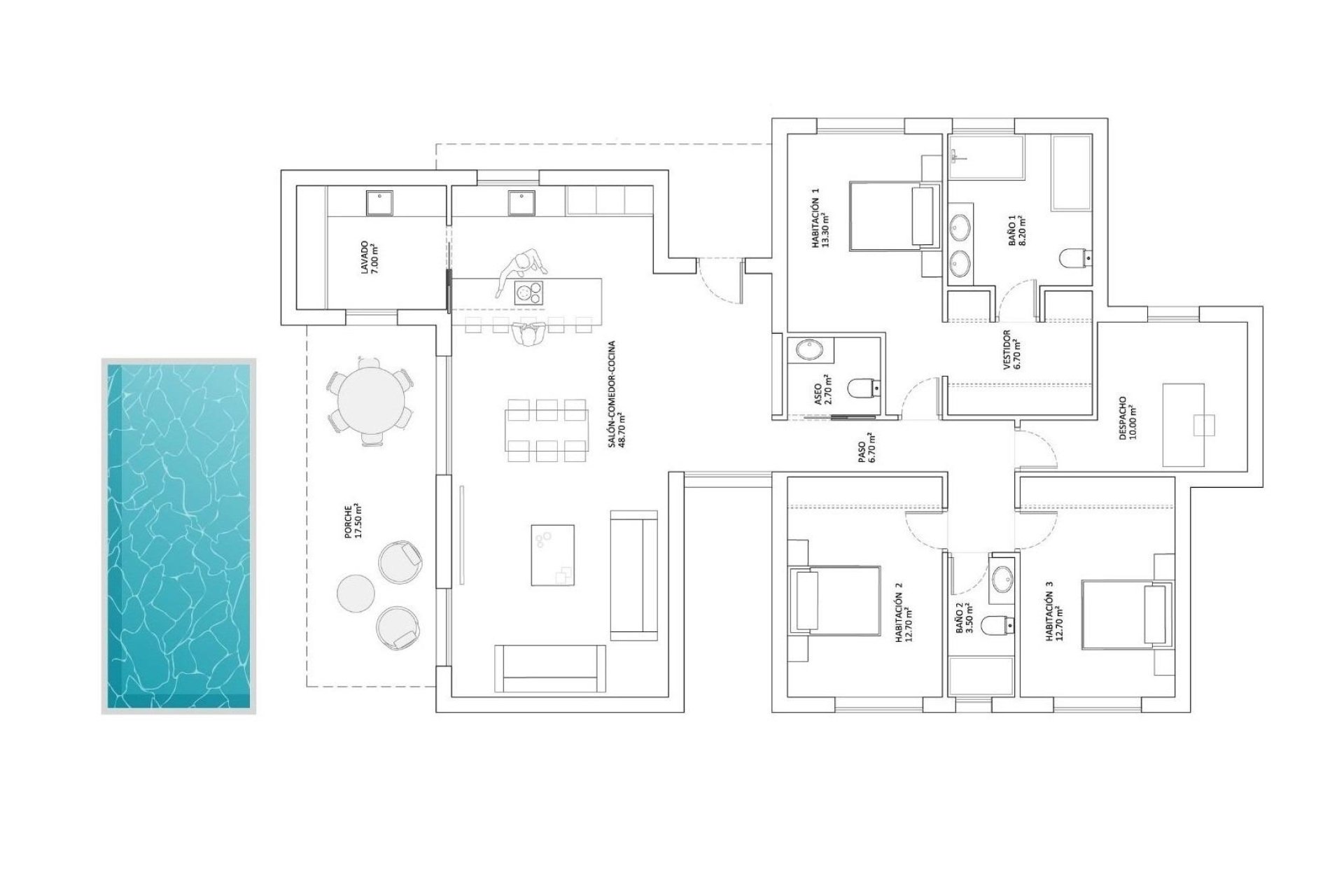Obra nueva - Villa -
Monforte del Cid - La Capitana