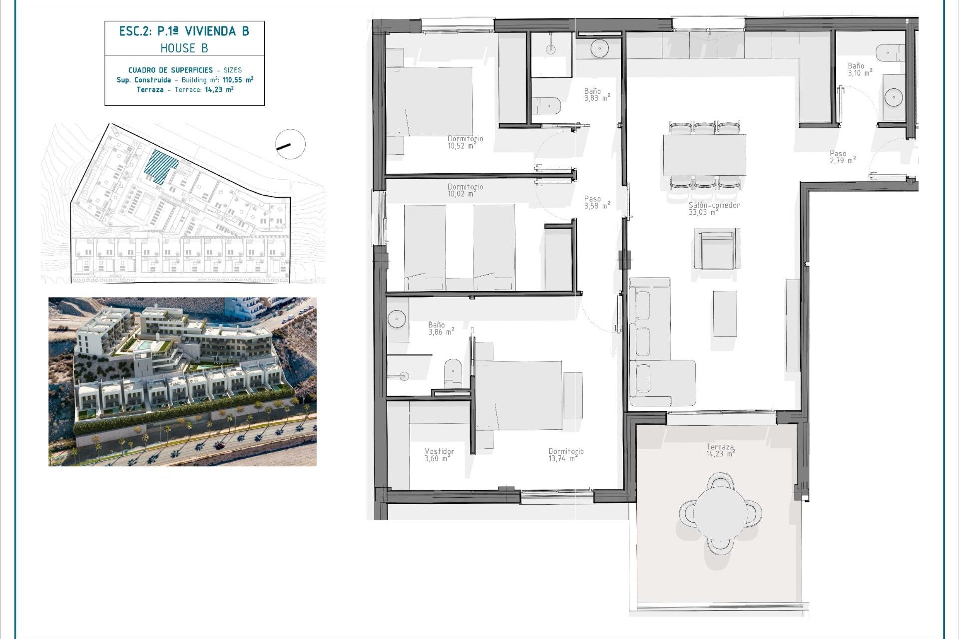 Új építésű - Apartman -
Aguilas - Playa del Hornillo