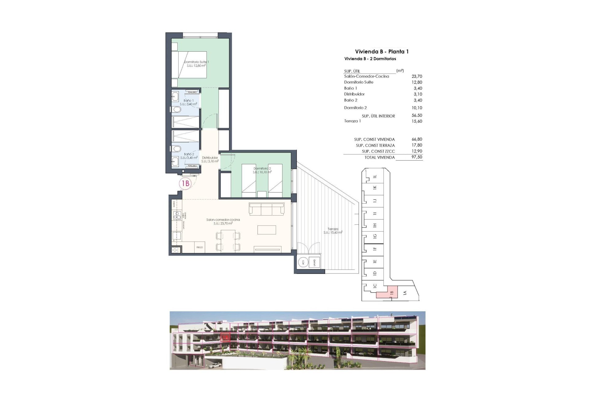Új építésű - Apartman -
Benijofar - Pueblo