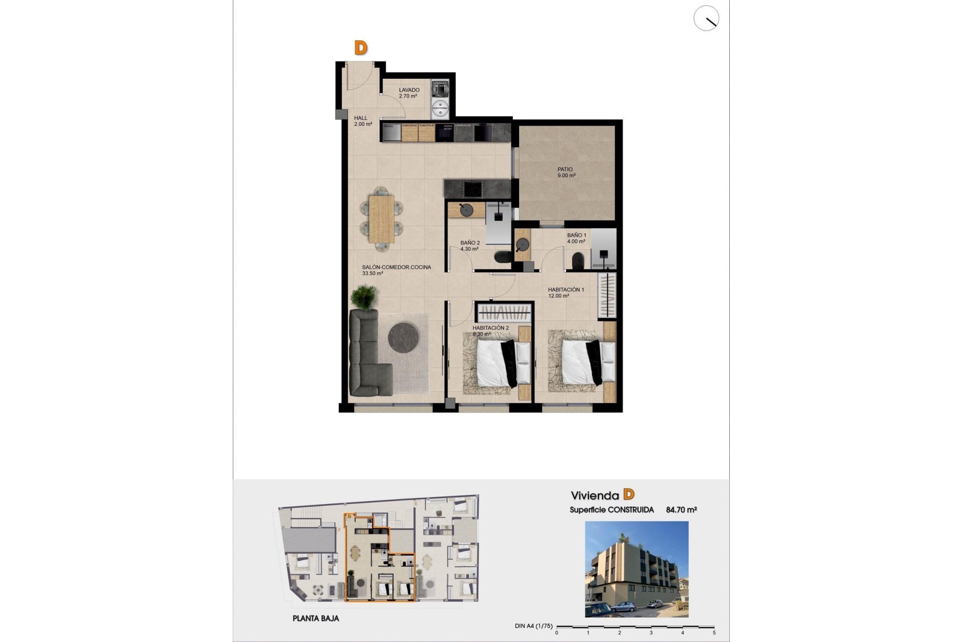 Új építésű - Apartman -
Catral - pueblo