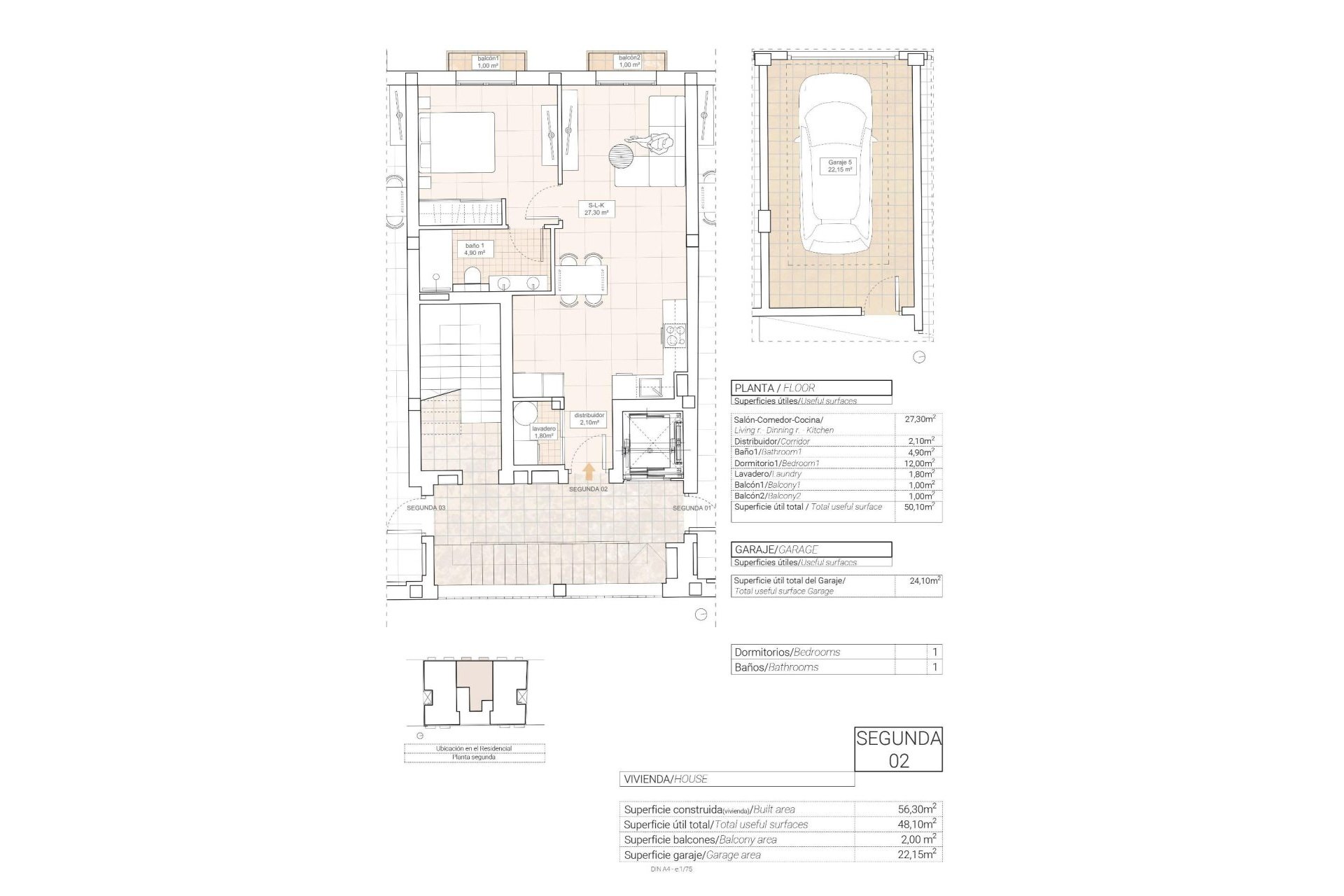 Új építésű - Apartman -
Hondón de las Nieves - Pueblo