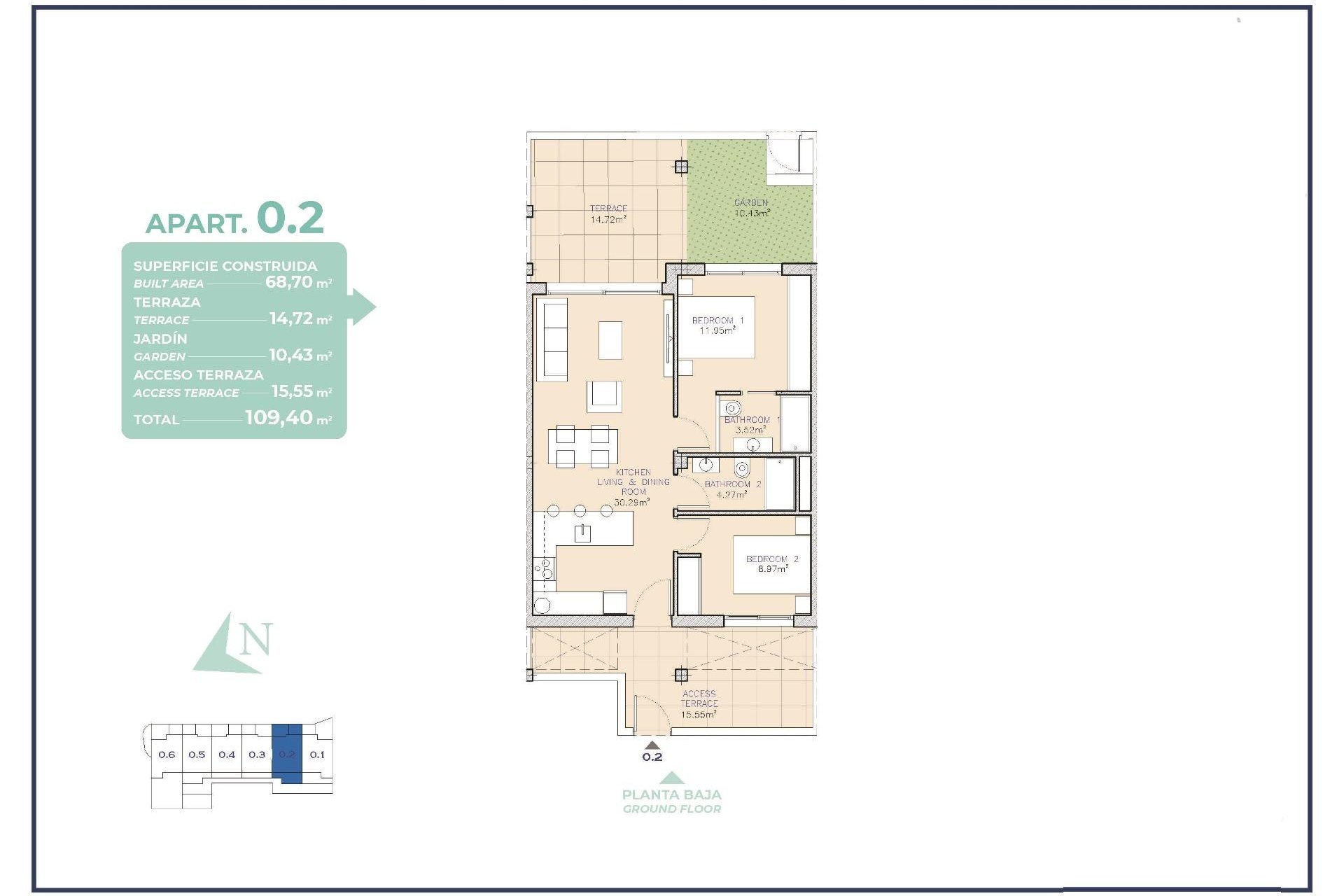 Új építésű - Apartman -
Los Alcazares - Serena Golf