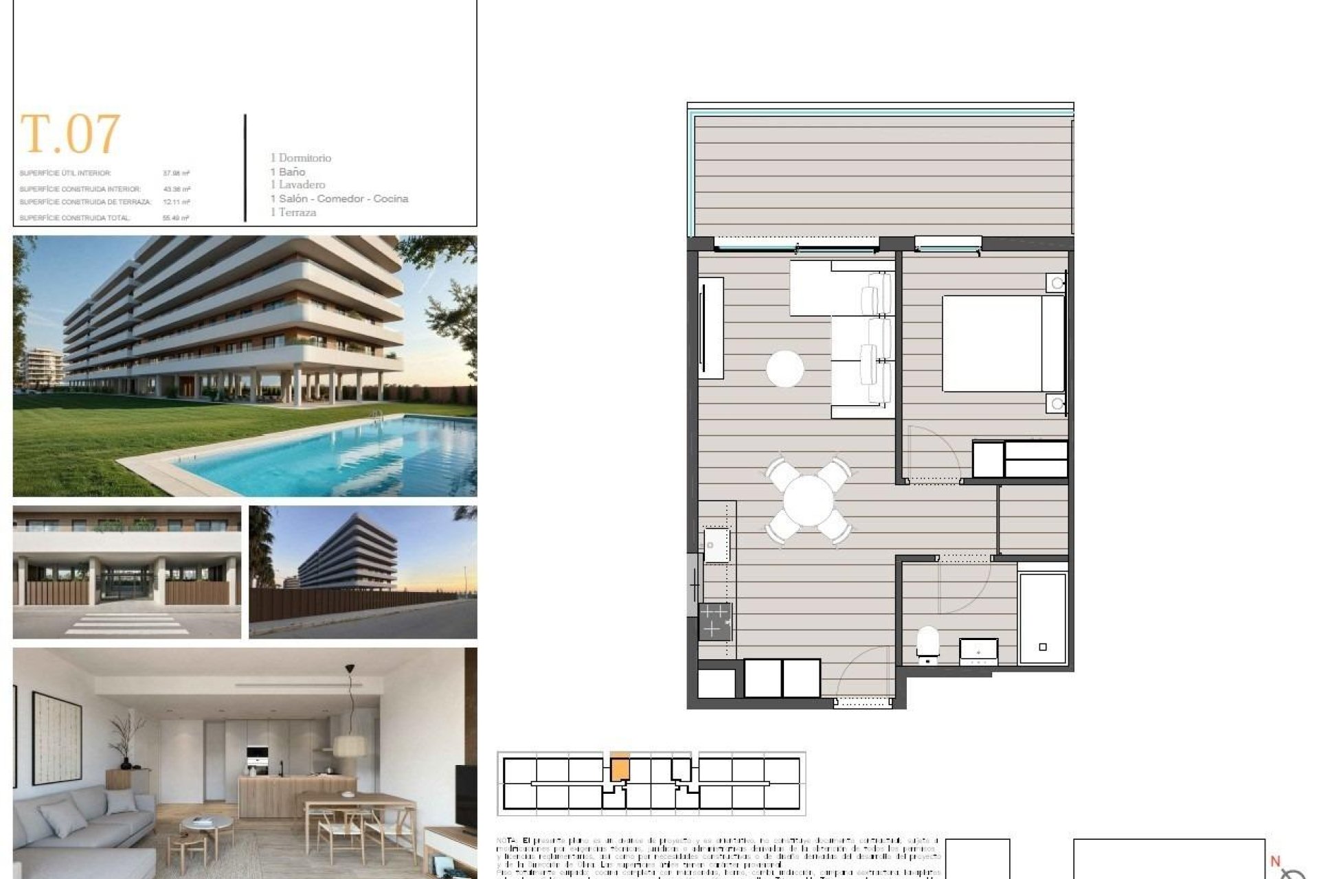 Új építésű - Apartman -
Moncofa - Playa de Moncofa