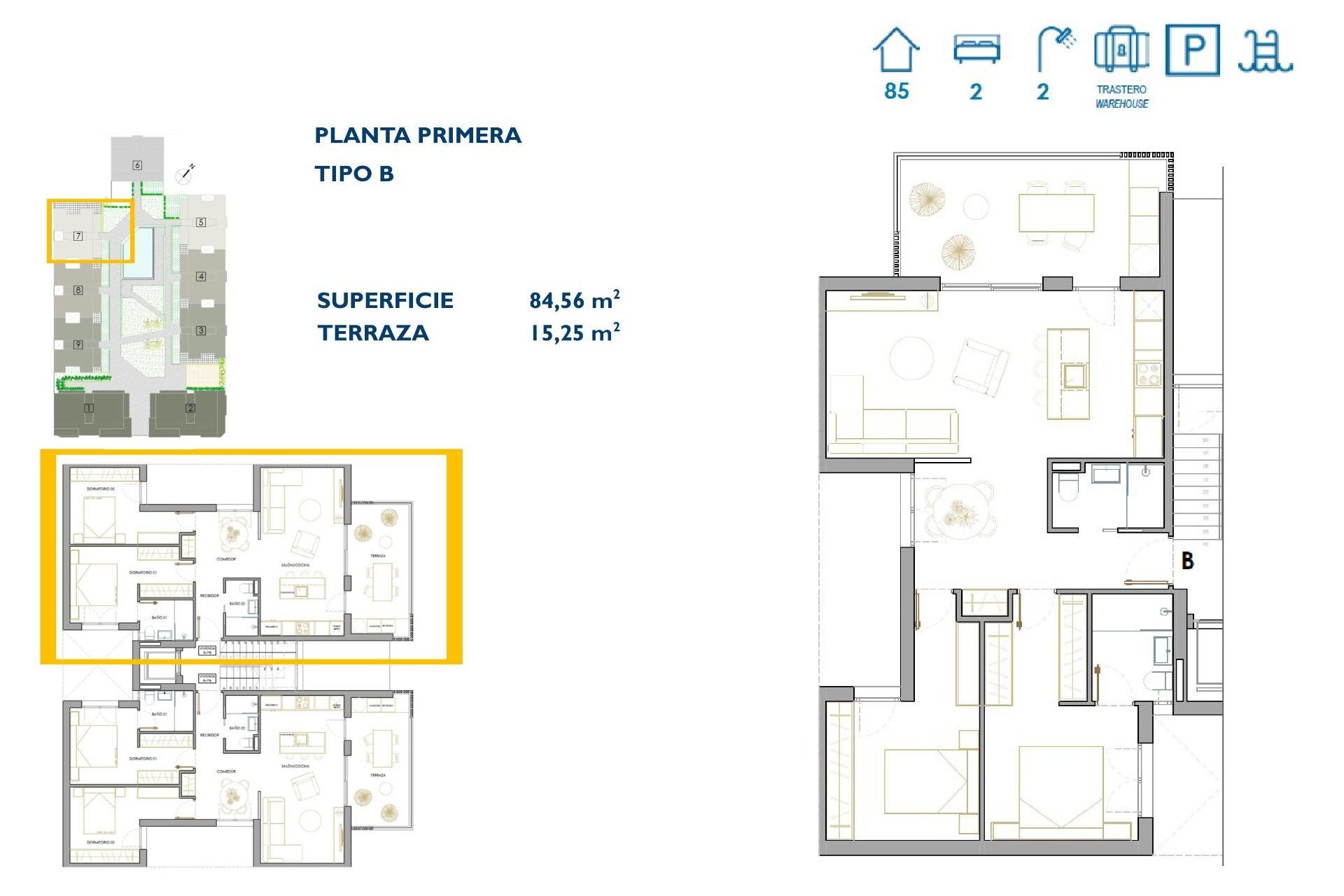 Új építésű - Apartman -
San Pedro del Pinatar - Pueblo