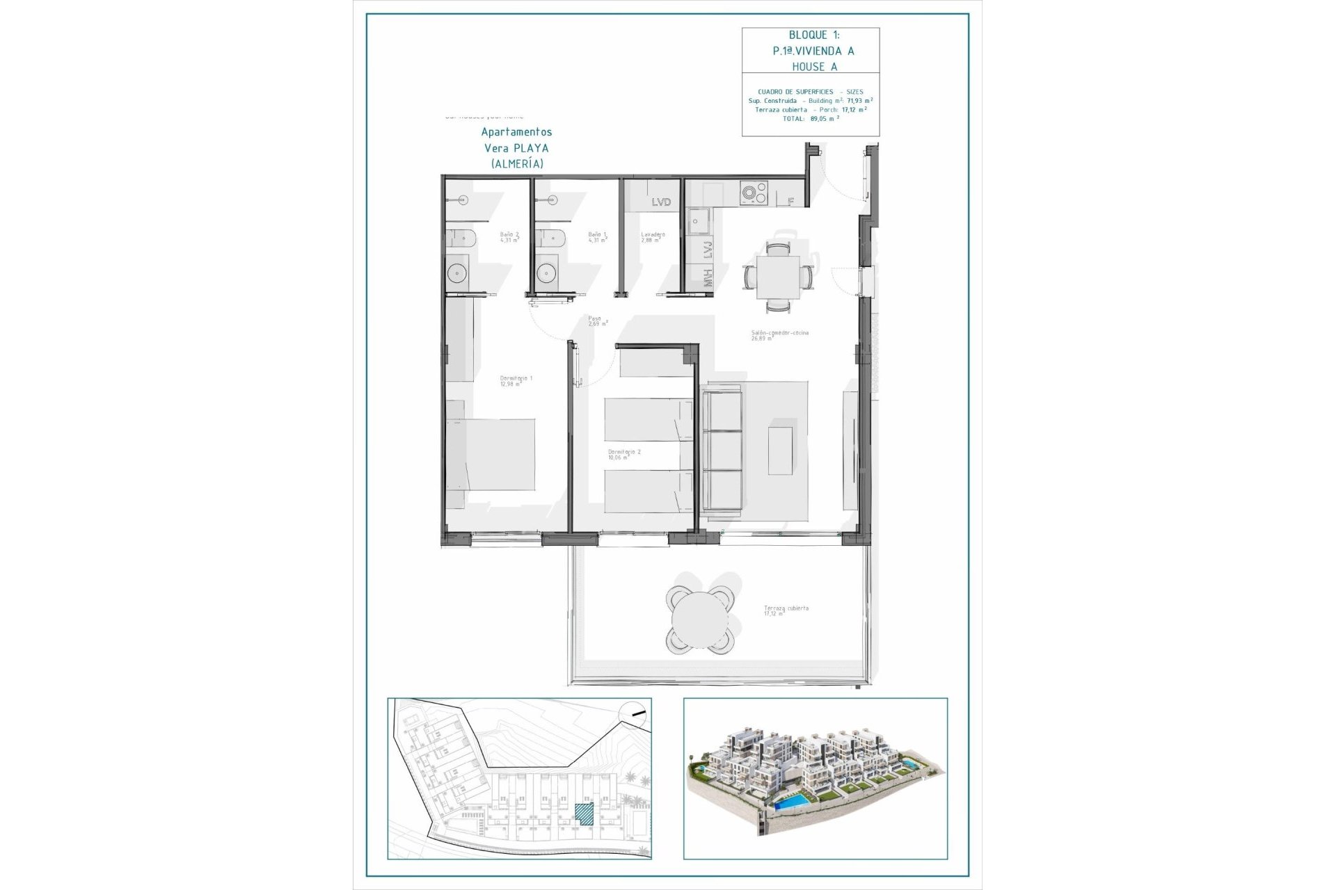 Új építésű - Apartman -
Vera - Pueblo Salinas
