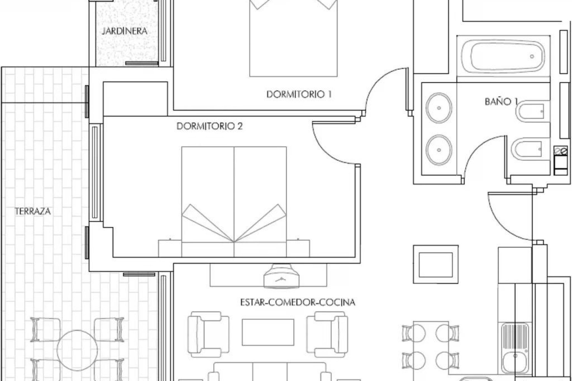 Új építésű - Apartman -
Vera - Puerto del Rey