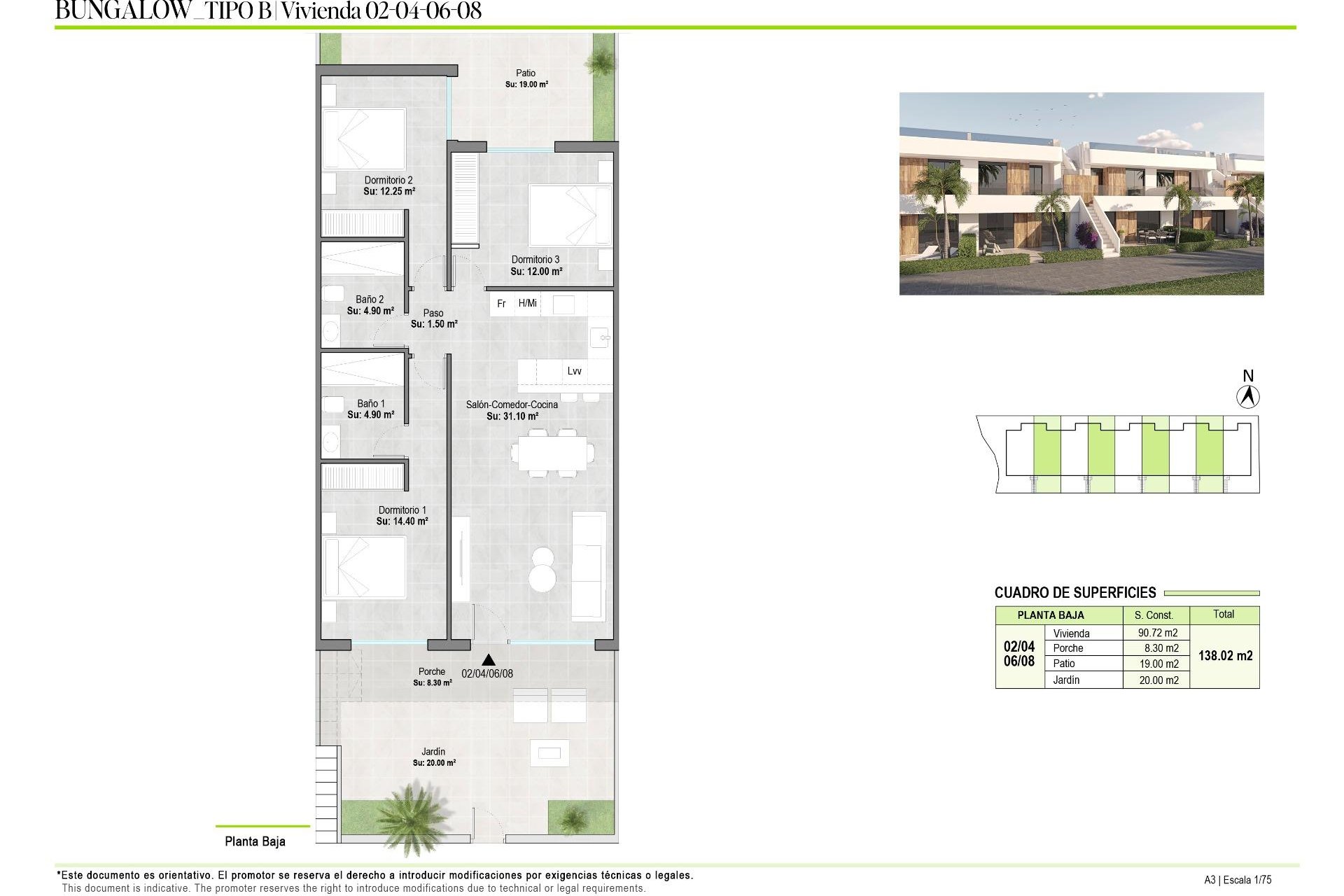 Új építésű - Bungaló -
Alhama De Murcia - Condado De Alhama