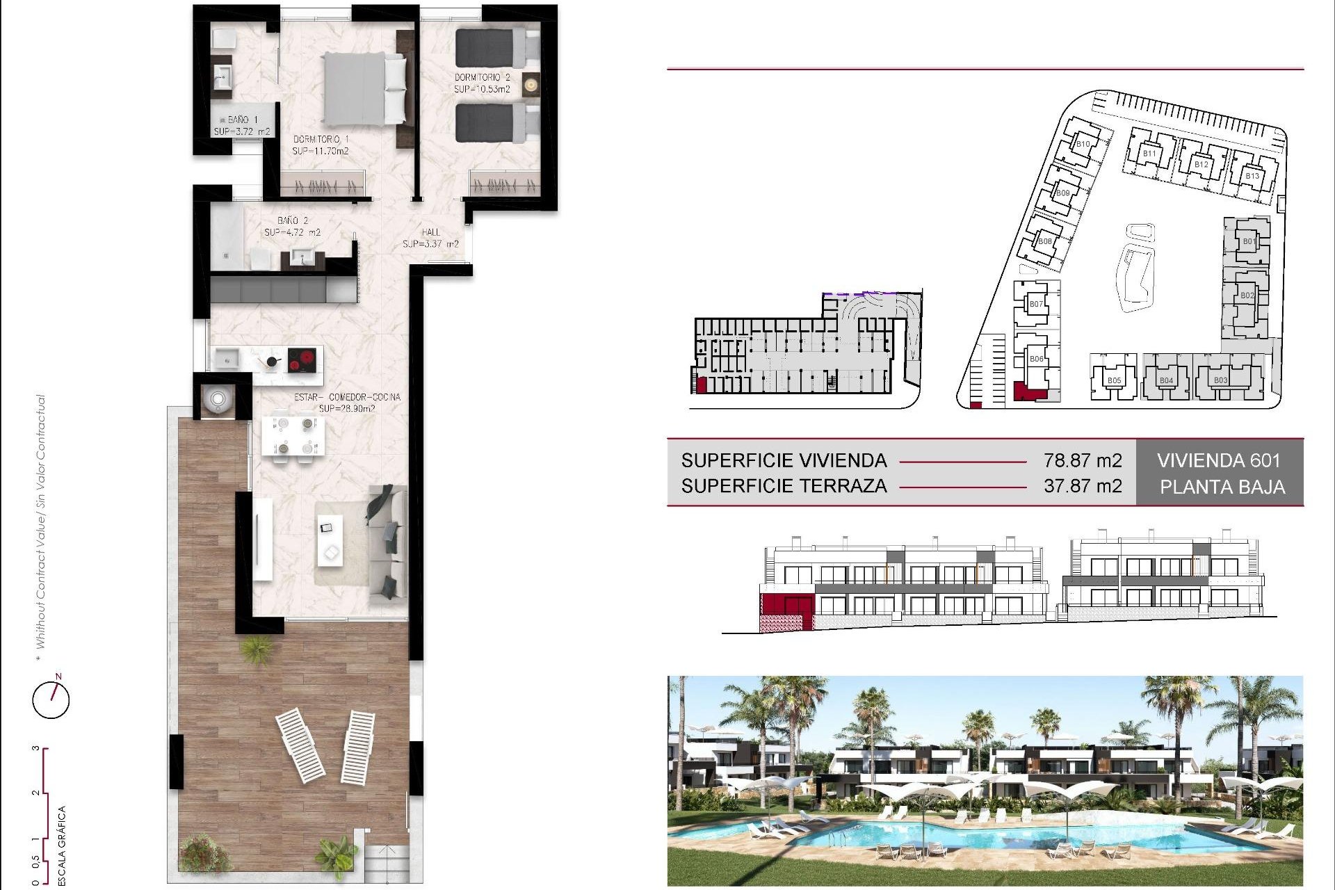 Új építésű - Bungaló -
Ciudad Quesada - Lo Marabú