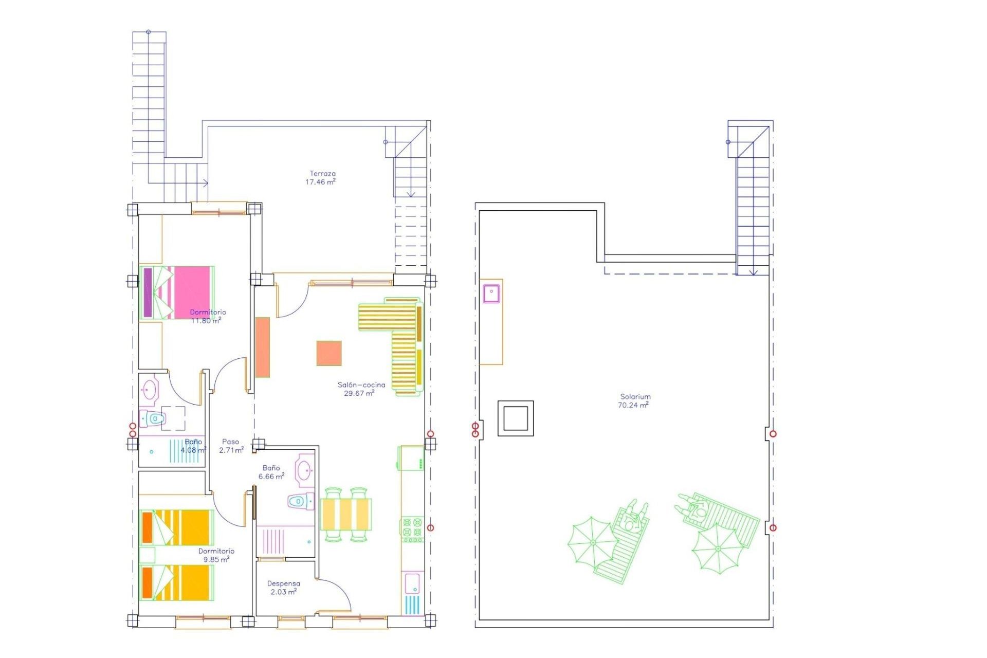 Új építésű - Bungaló -
San Javier - pueblo