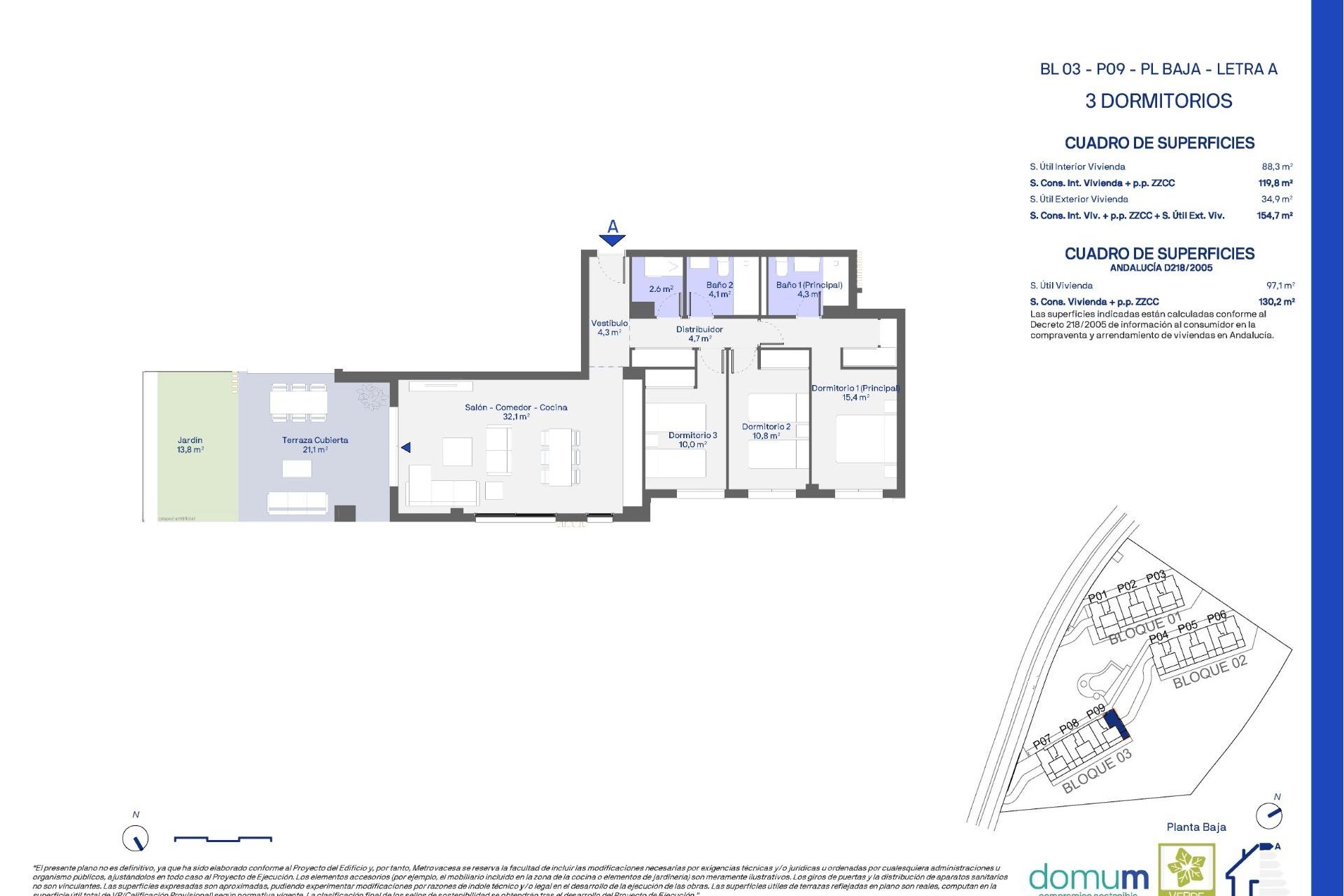 Új építésű - Földszinti apartman -
Casares - Doña Julia