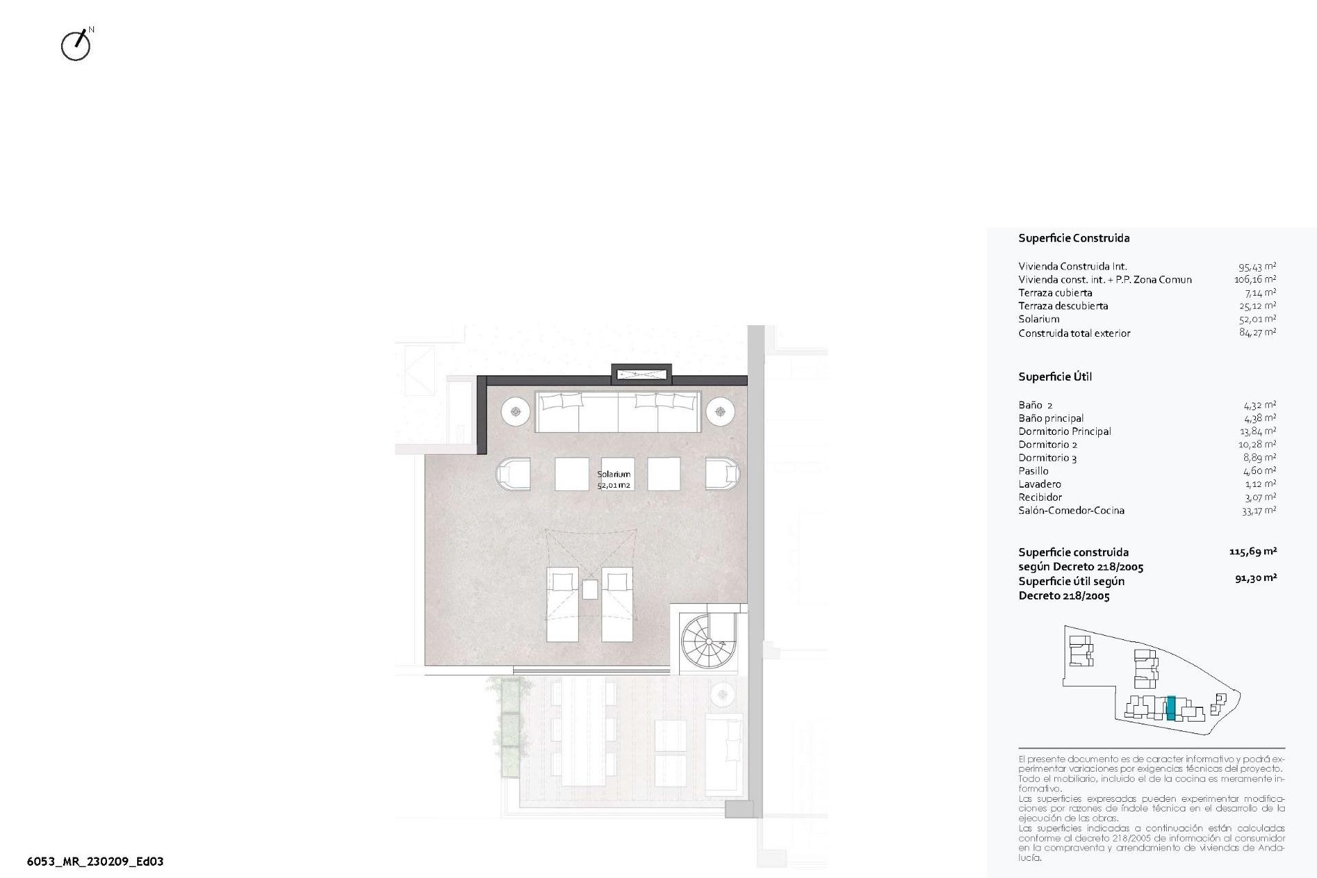 Új építésű - Tetőtéri lakás -
Benalmádena - Hospital Xanit