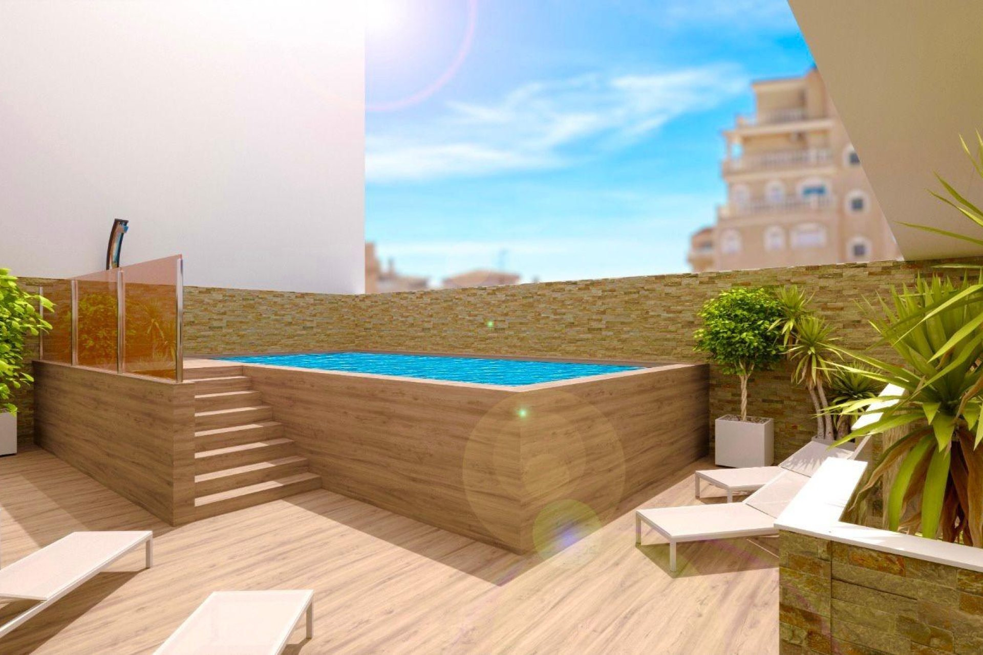 Új építésű - Tetőtéri lakás -
Torrevieja - Centro
