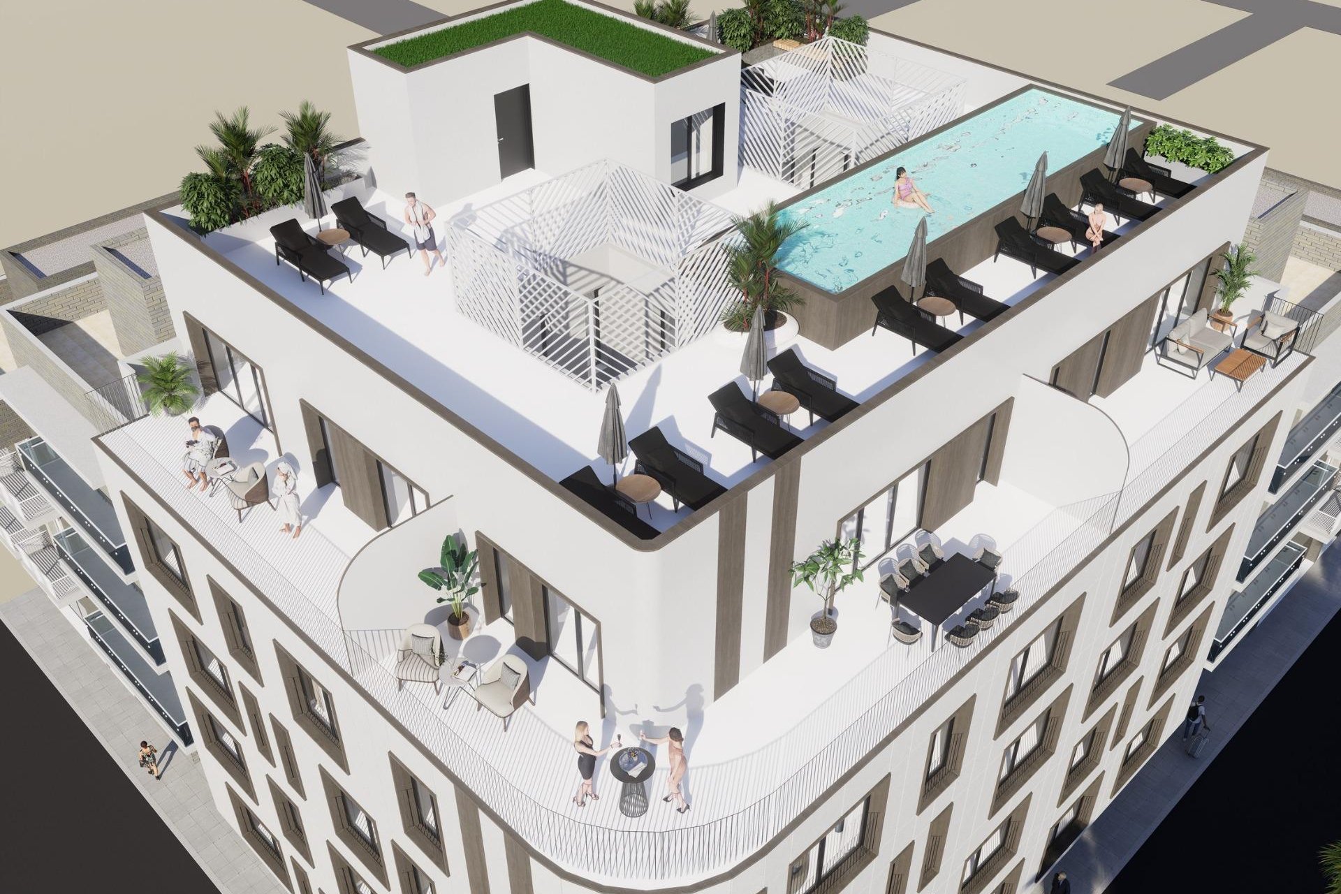 Új építésű - Tetőtéri lakás -
Torrevieja - El acequión