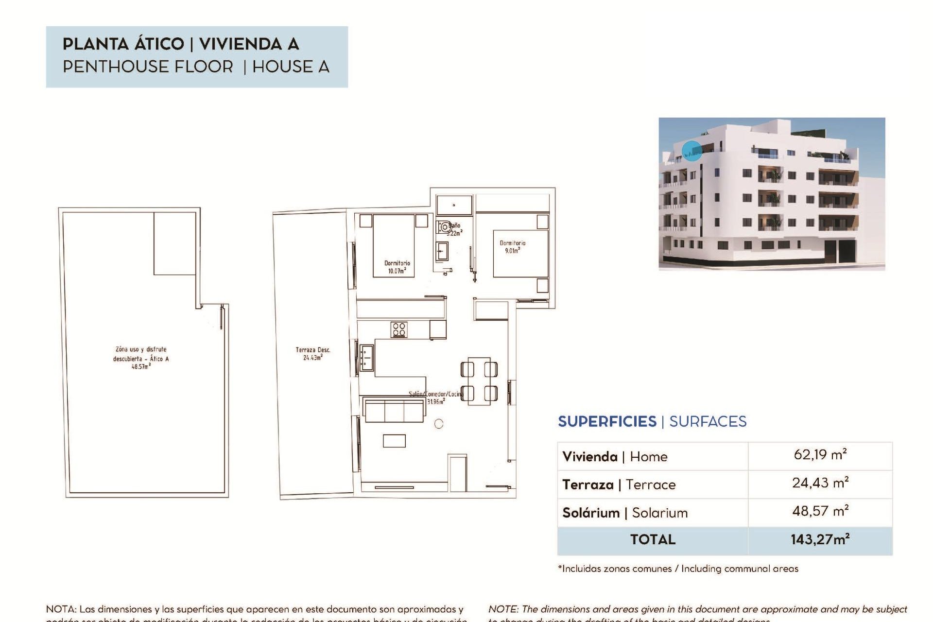 Új építésű - Tetőtéri lakás -
Torrevieja - pueblo