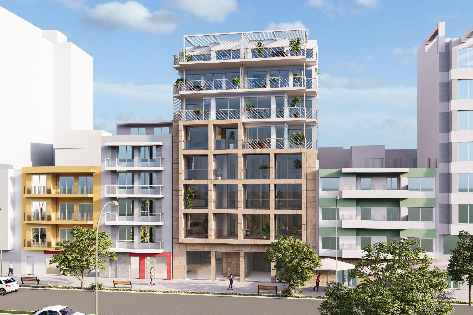 Új építésű - Tetőtéri lakás -
Villajoyosa - Pueblo
