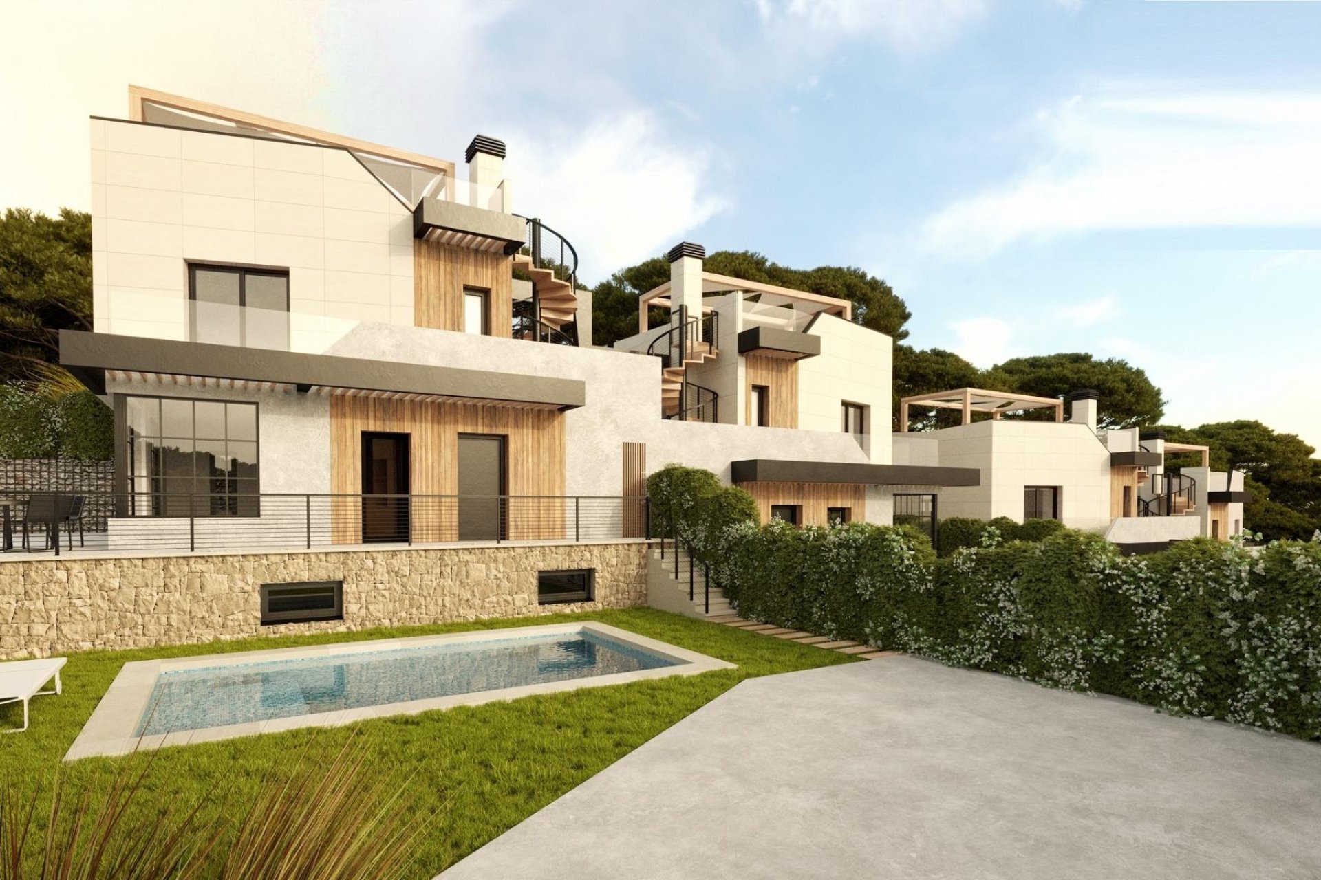 Új építésű - Town House -
Polop - PAU1