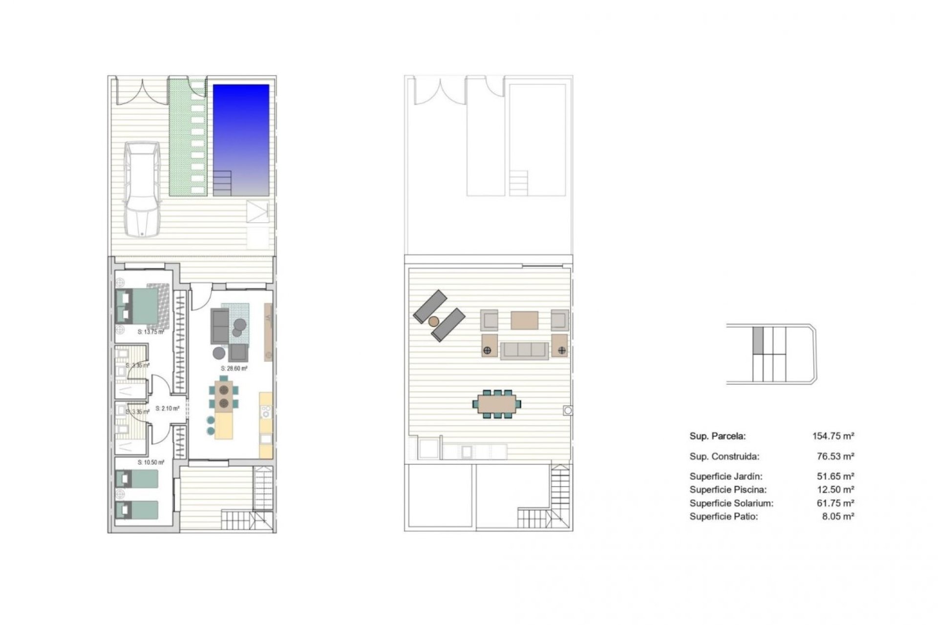 Új építésű - Town House -
San Javier - Parque del doce