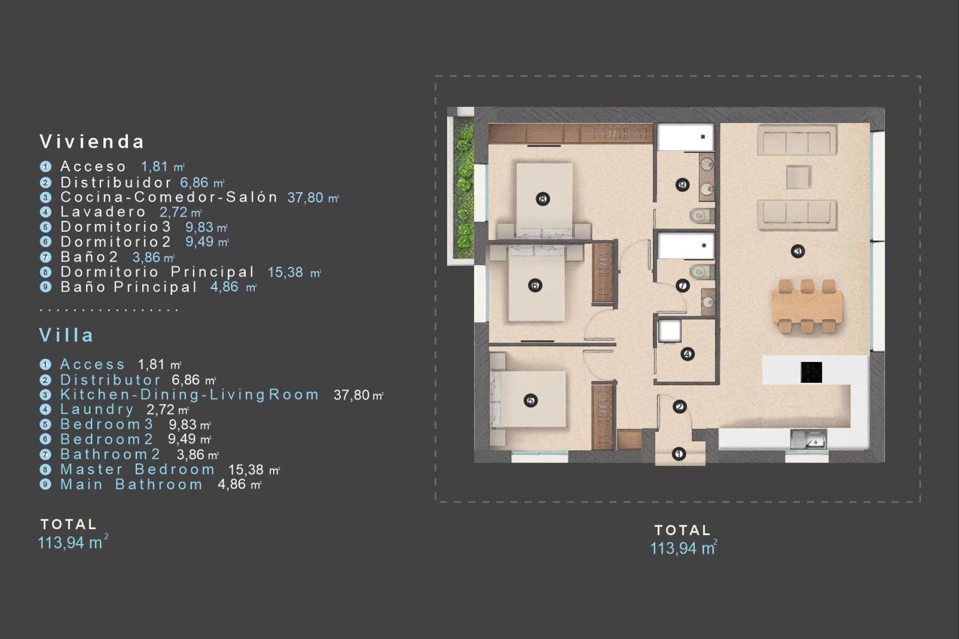 Új építésű - Villa -
Orihuela Costa - Las Filipinas